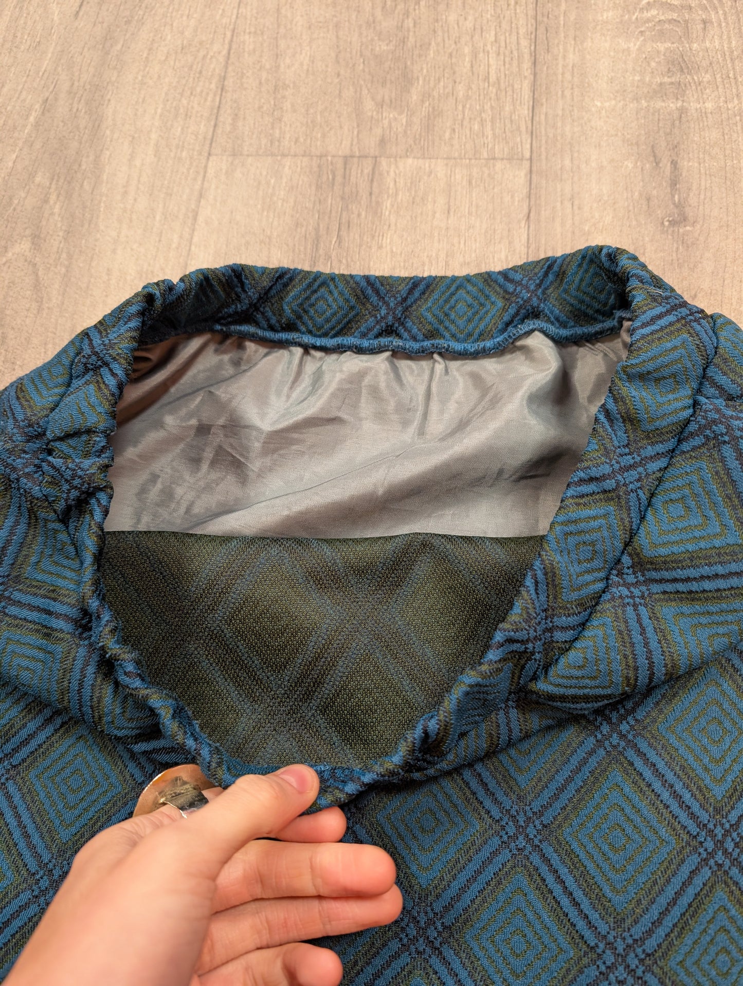 1960s Heathnit crimplene skirt suit - M/12