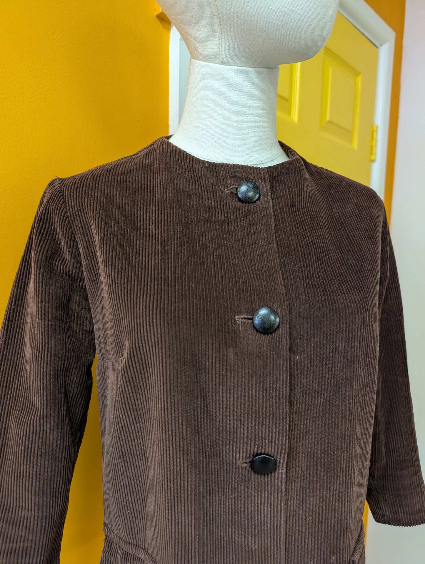 1960s brown corduroy jacket - S