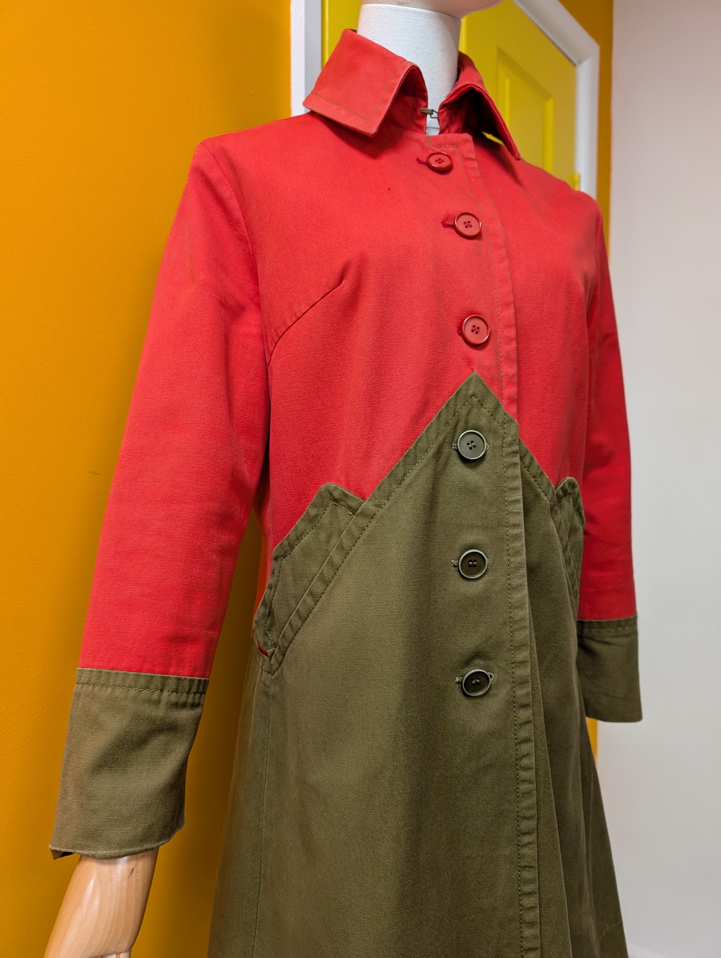 Epic 1960s Gangsters by Valstar canvas coat - S
