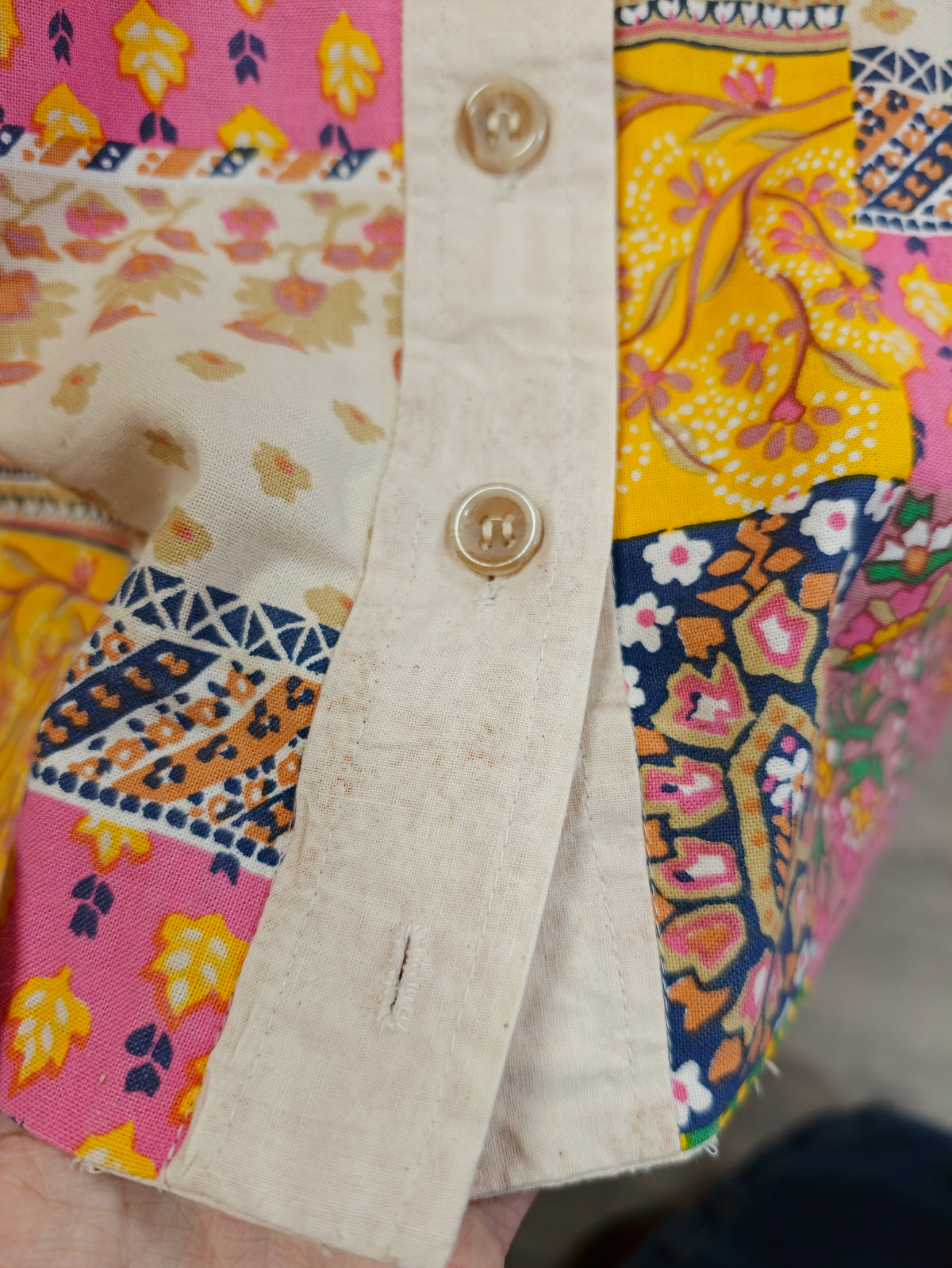 1960s John Marks patchwork print dress - S/10