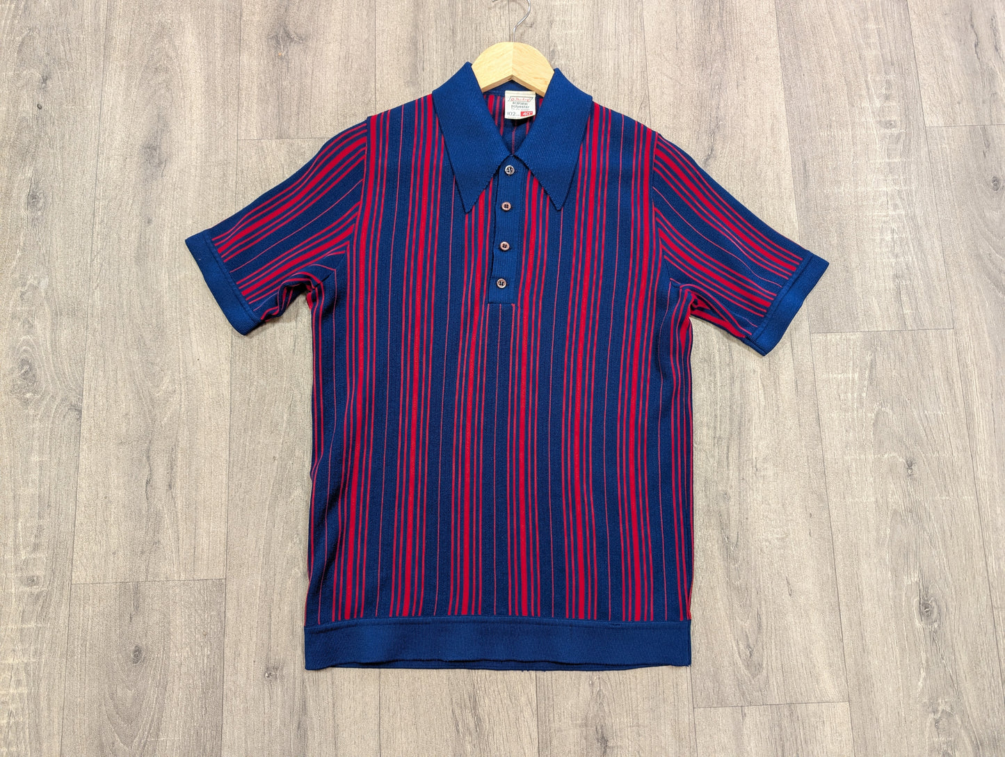 1960s St Michael red/blue shirt