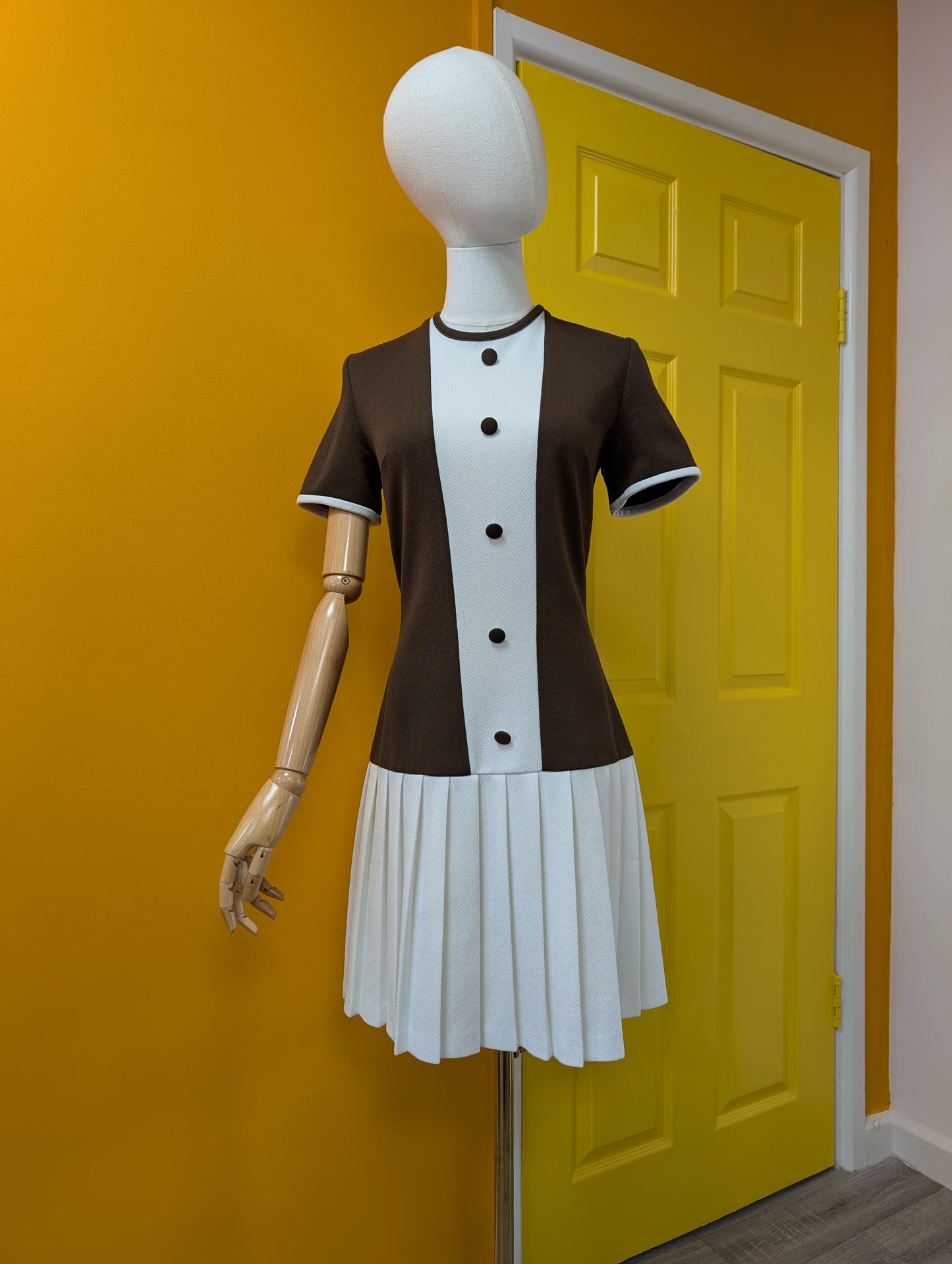 1960s Devonshire Lady crimplene dress - S/8/10