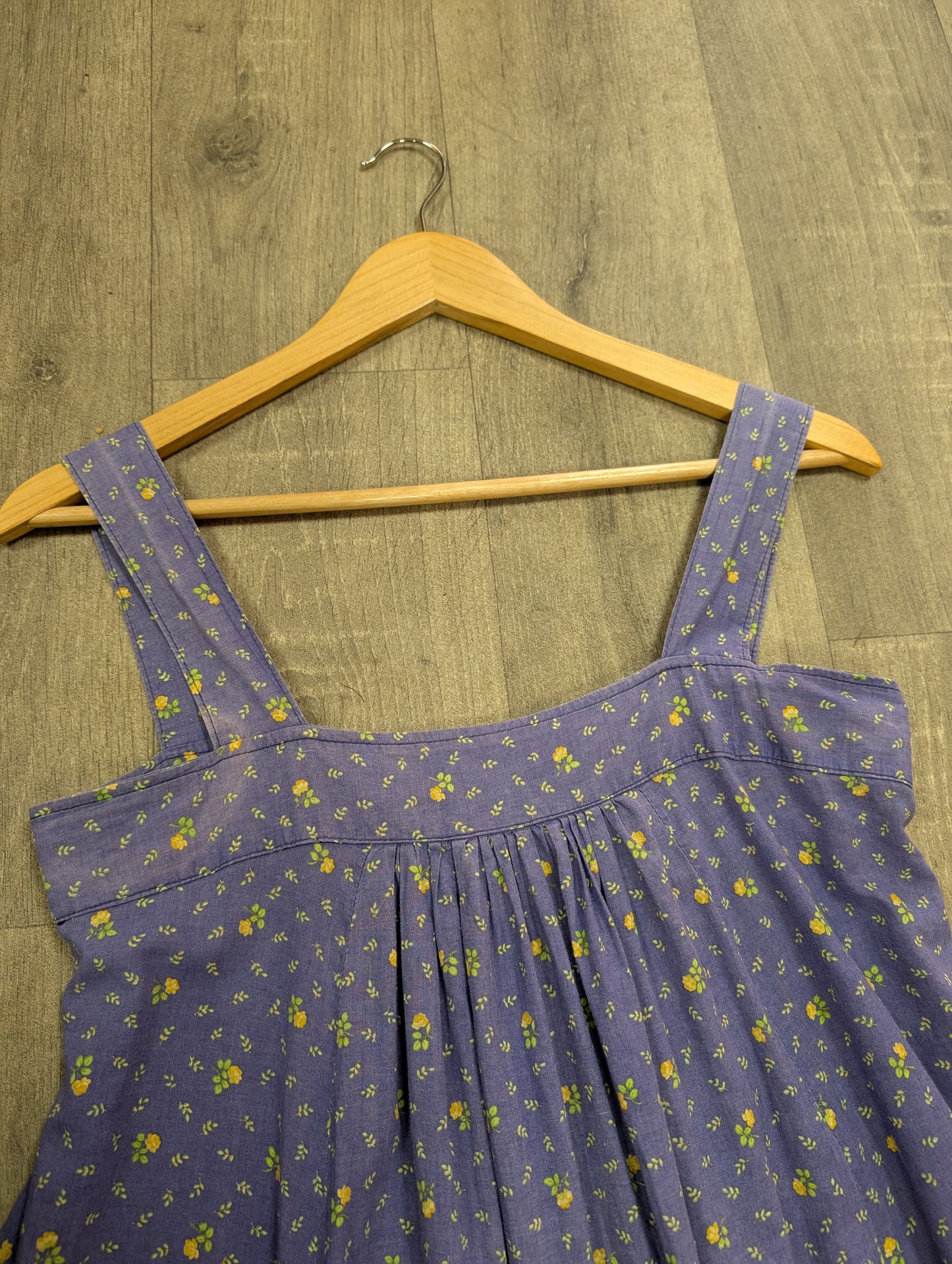 1970s Laura Ashley made in Carno cotton dress - XS/S/6/8