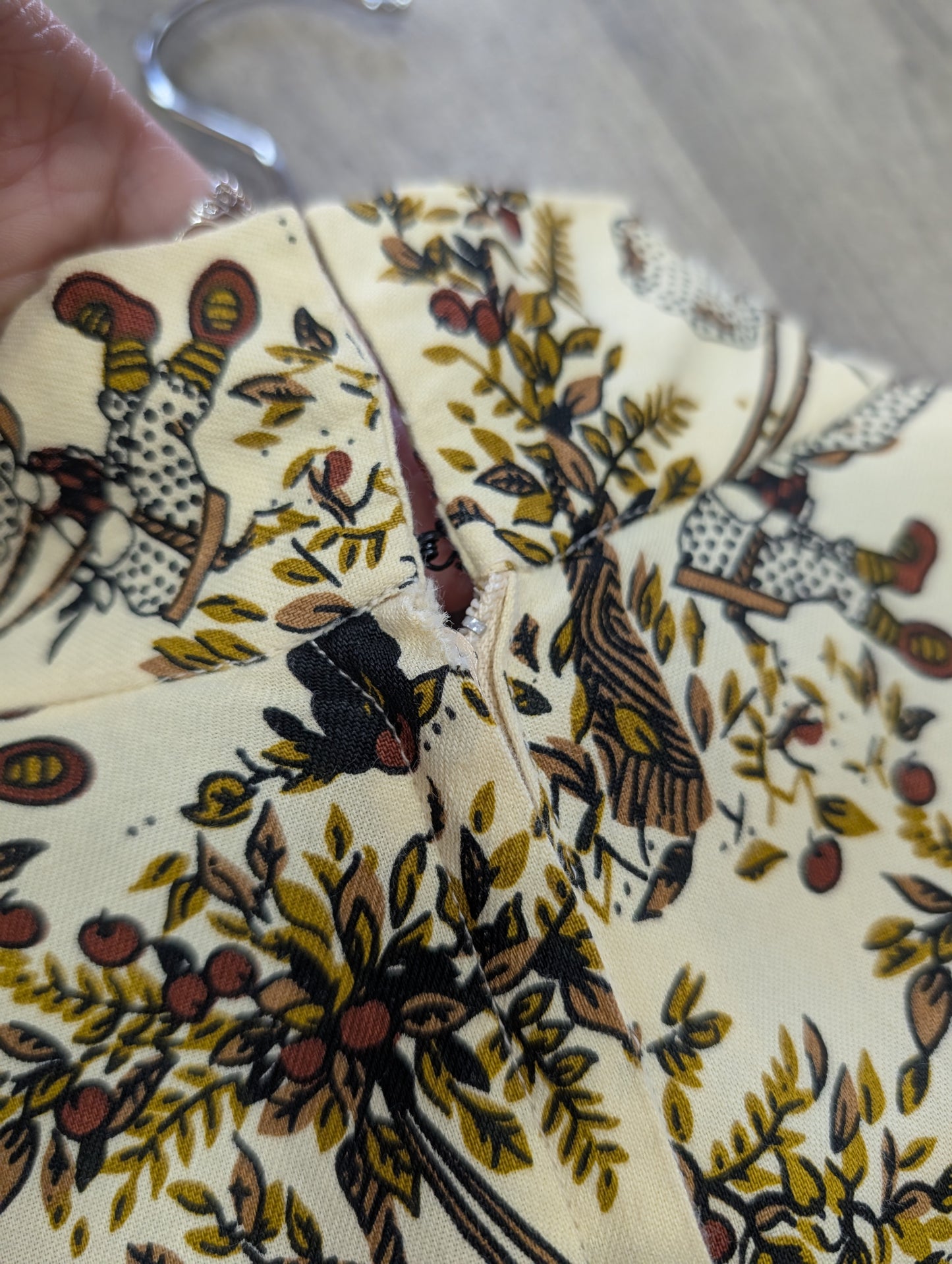 1970s Marion Donaldson novelty Holly Hobbie print maxi dress - XS/S/6/8