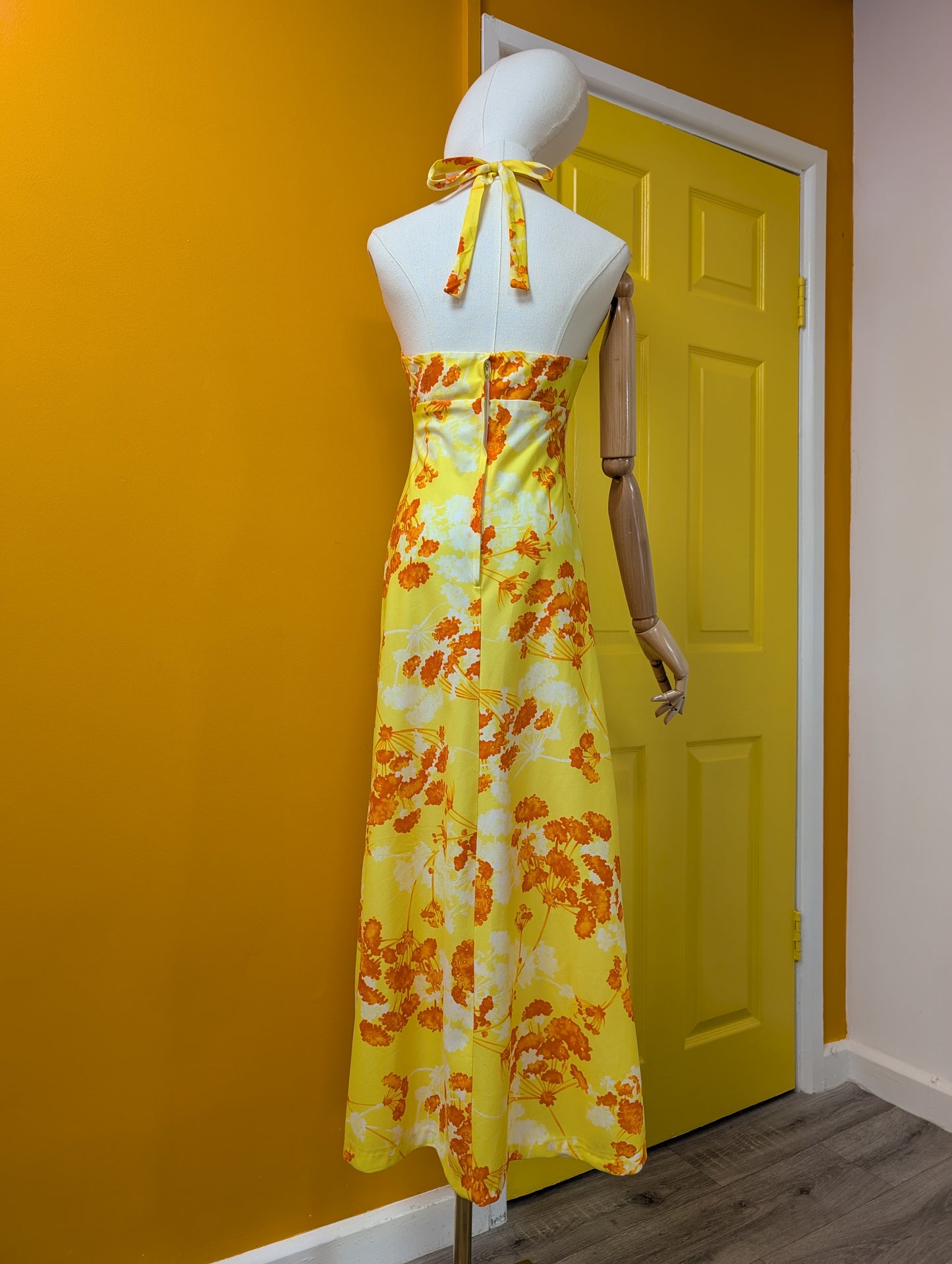 1970s Hawaii Nei halter neck maxi dress - S/8/10