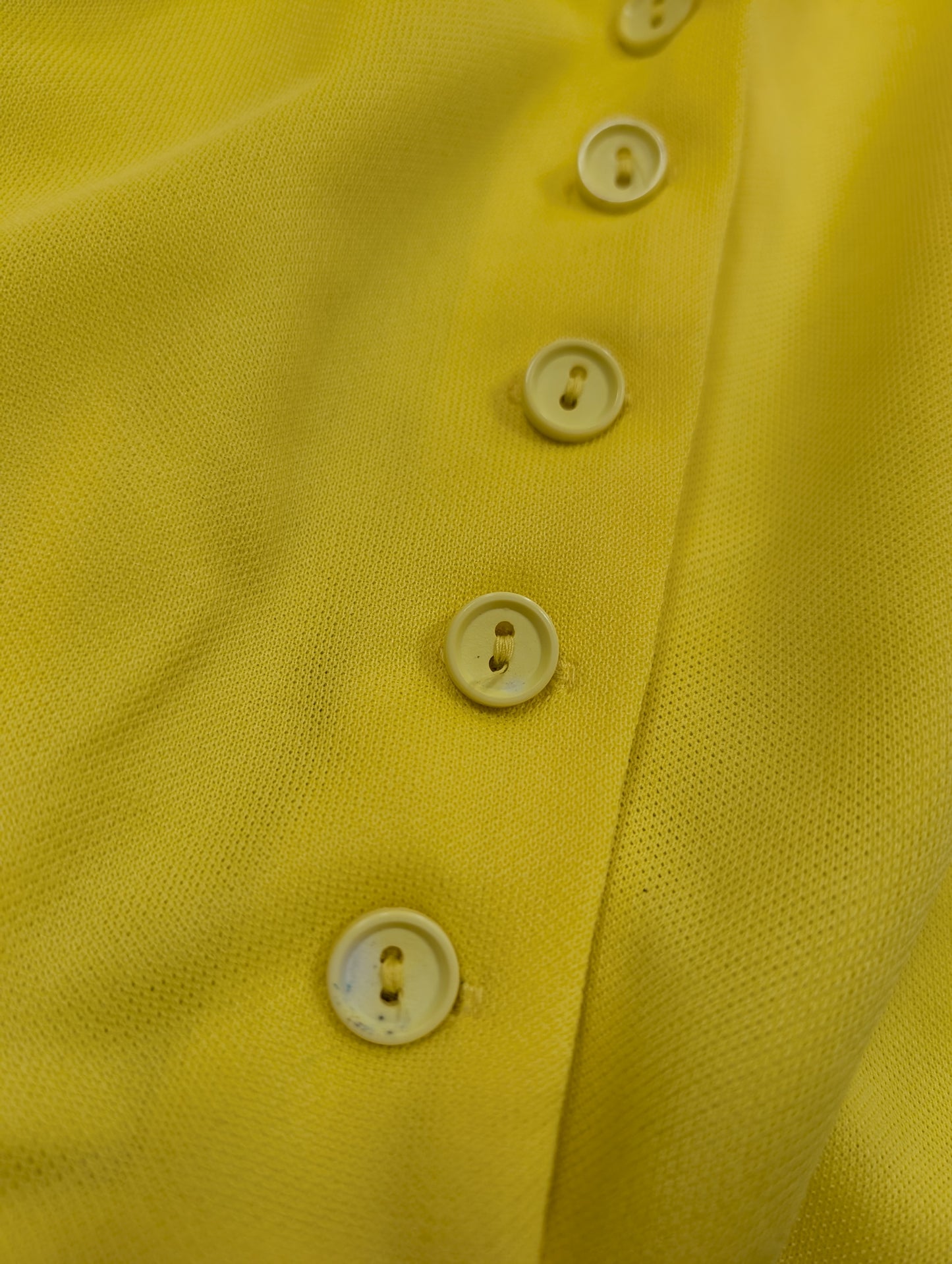 1970s yellow tie waist shirt - S/8