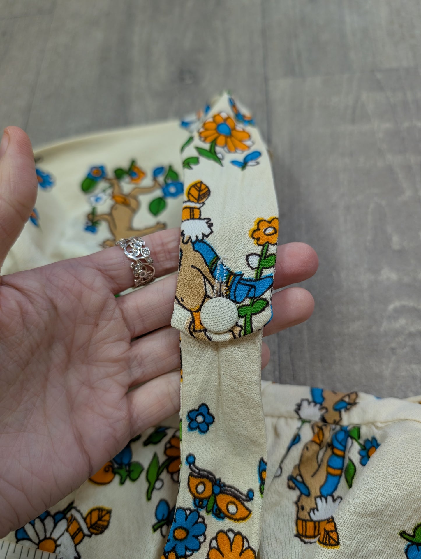1970s novelty print top & trousers - S/8/10