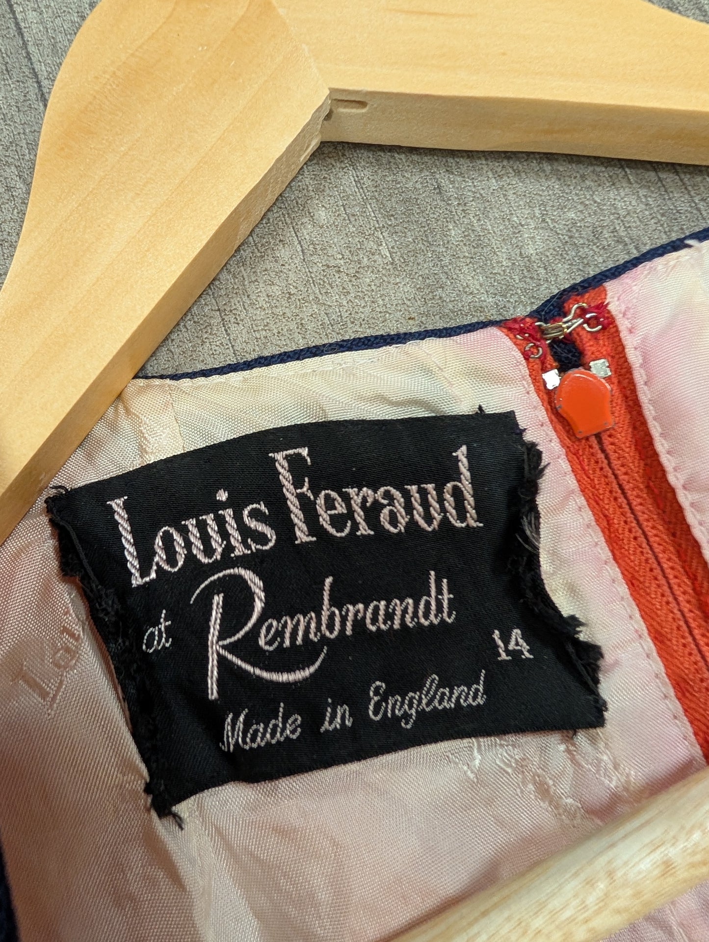 Late 60s Louis Feraud at Rembrandt space age colour block dress - S/8/10
