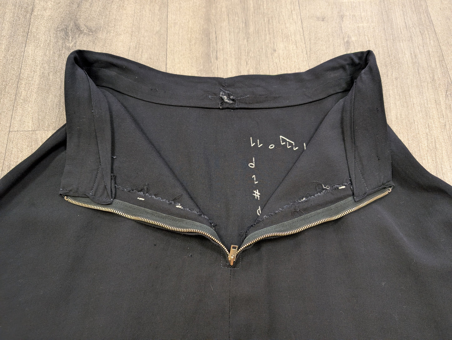 1950s novelty Anema e Core rayon skirt - 25" waist