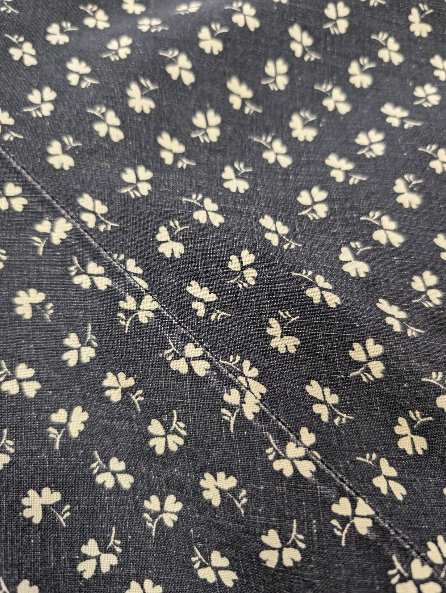 1970s Laura Ashley made in Wales clover print cotton dress - S/8/10