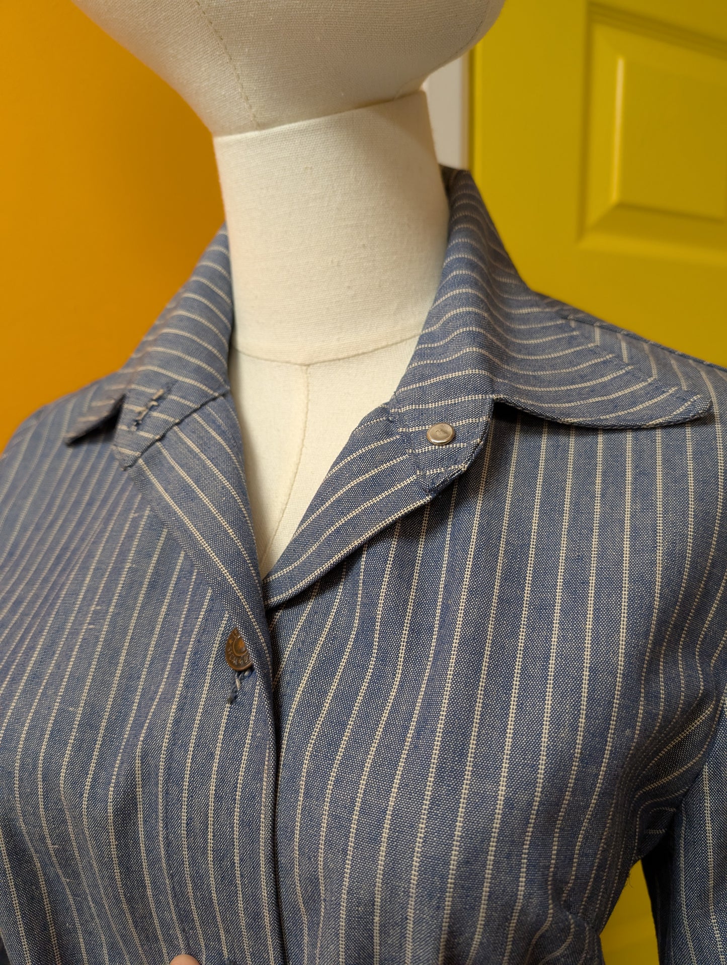 1970s Miss Levi's striped belted jacket