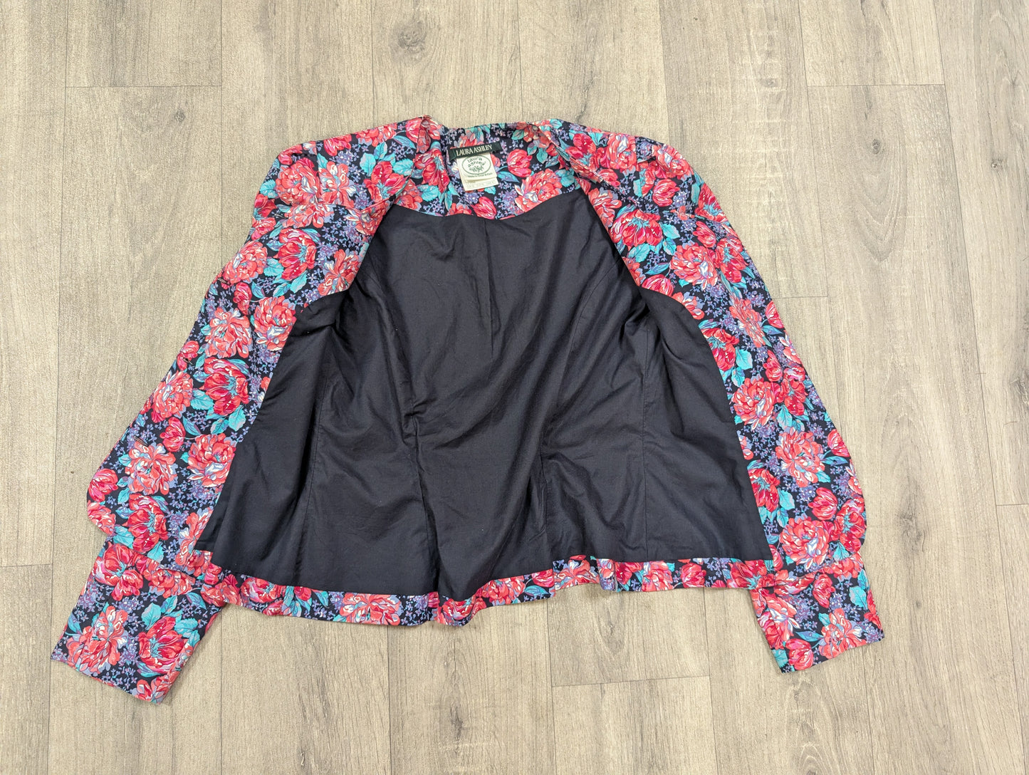 1980s Laura Ashley bow back dress and jacket - S/10
