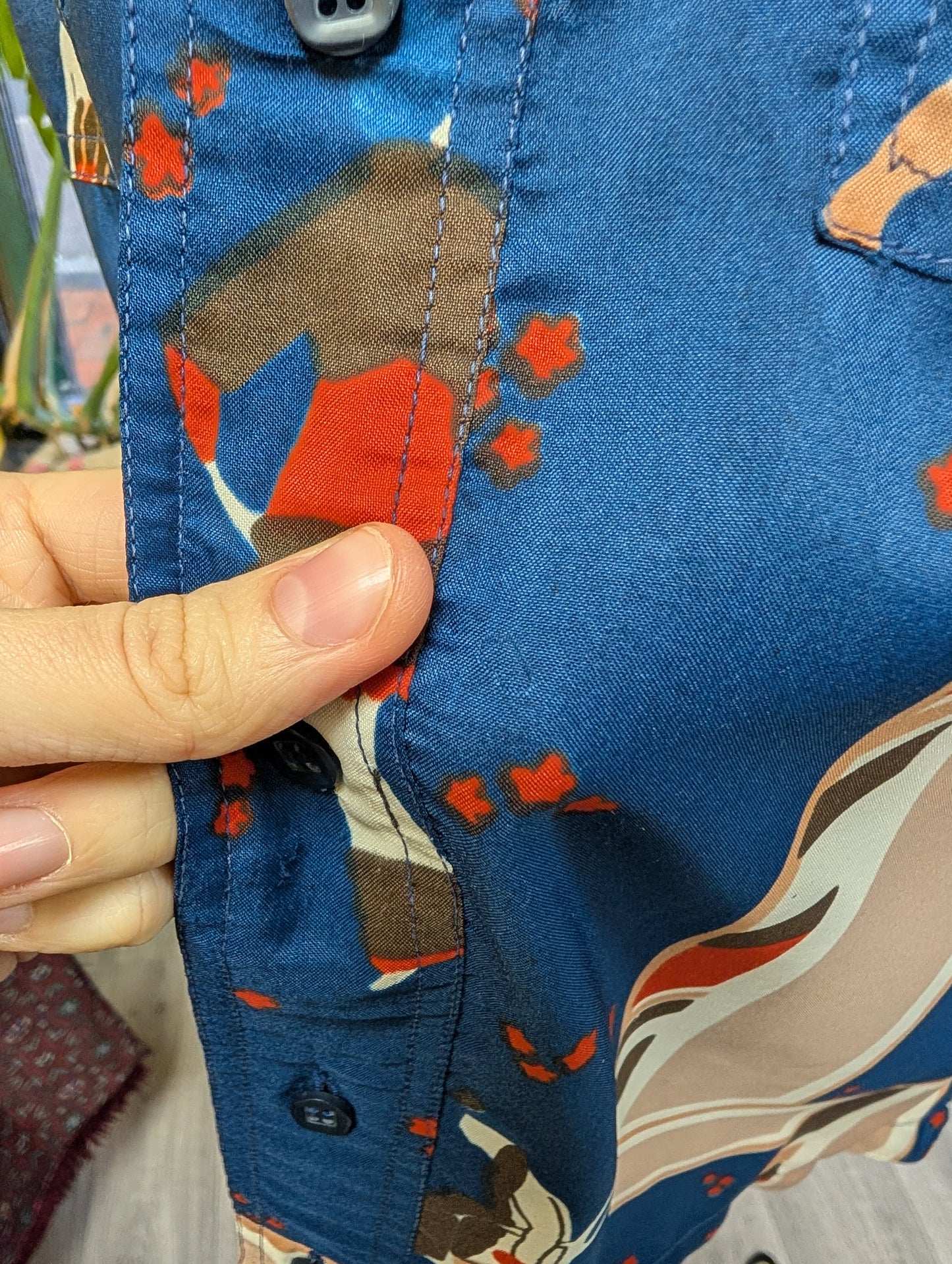 1970s Career Club by Focus novelty print shirt