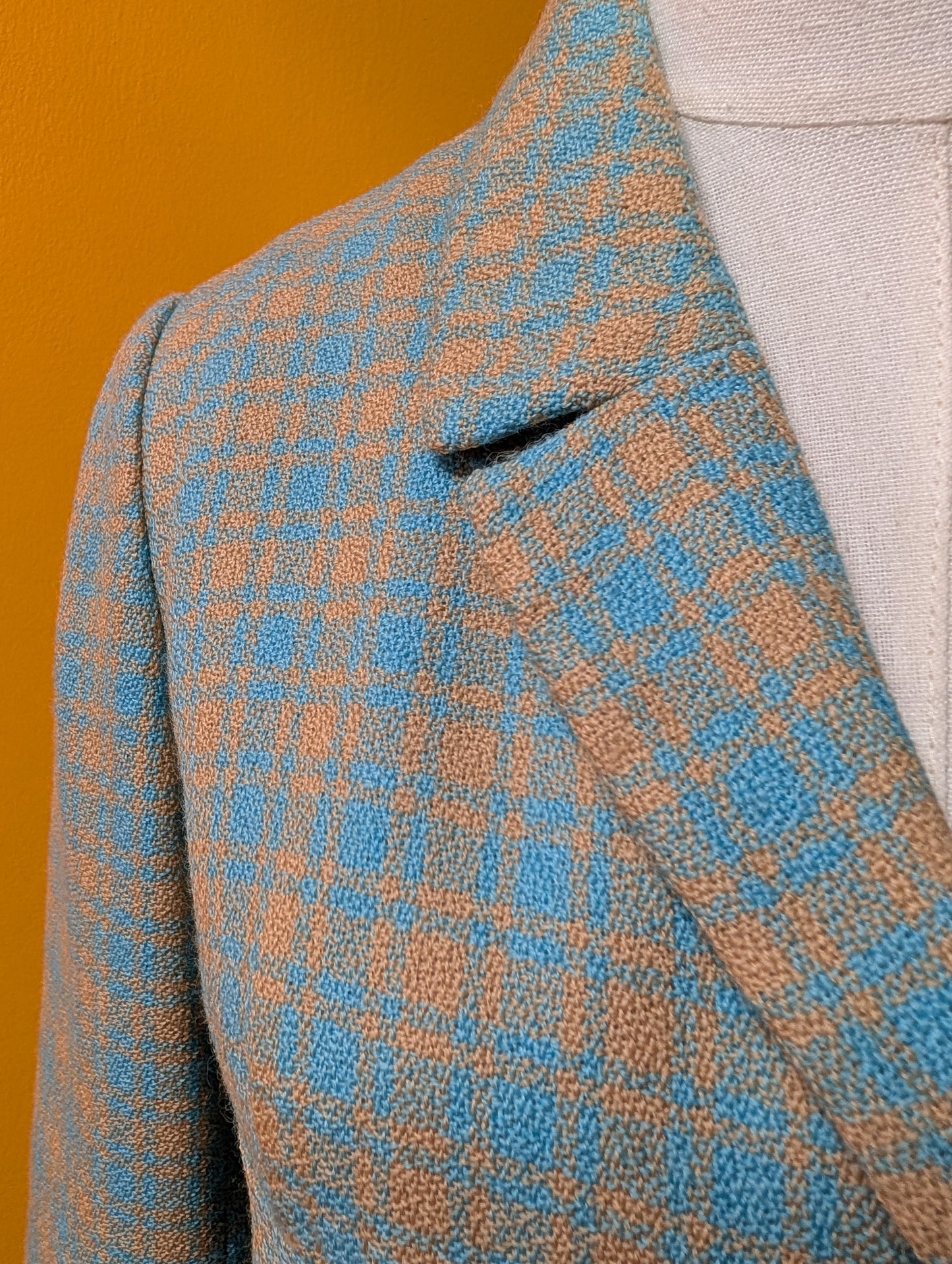 1960s Aubrey Segal check coat - S