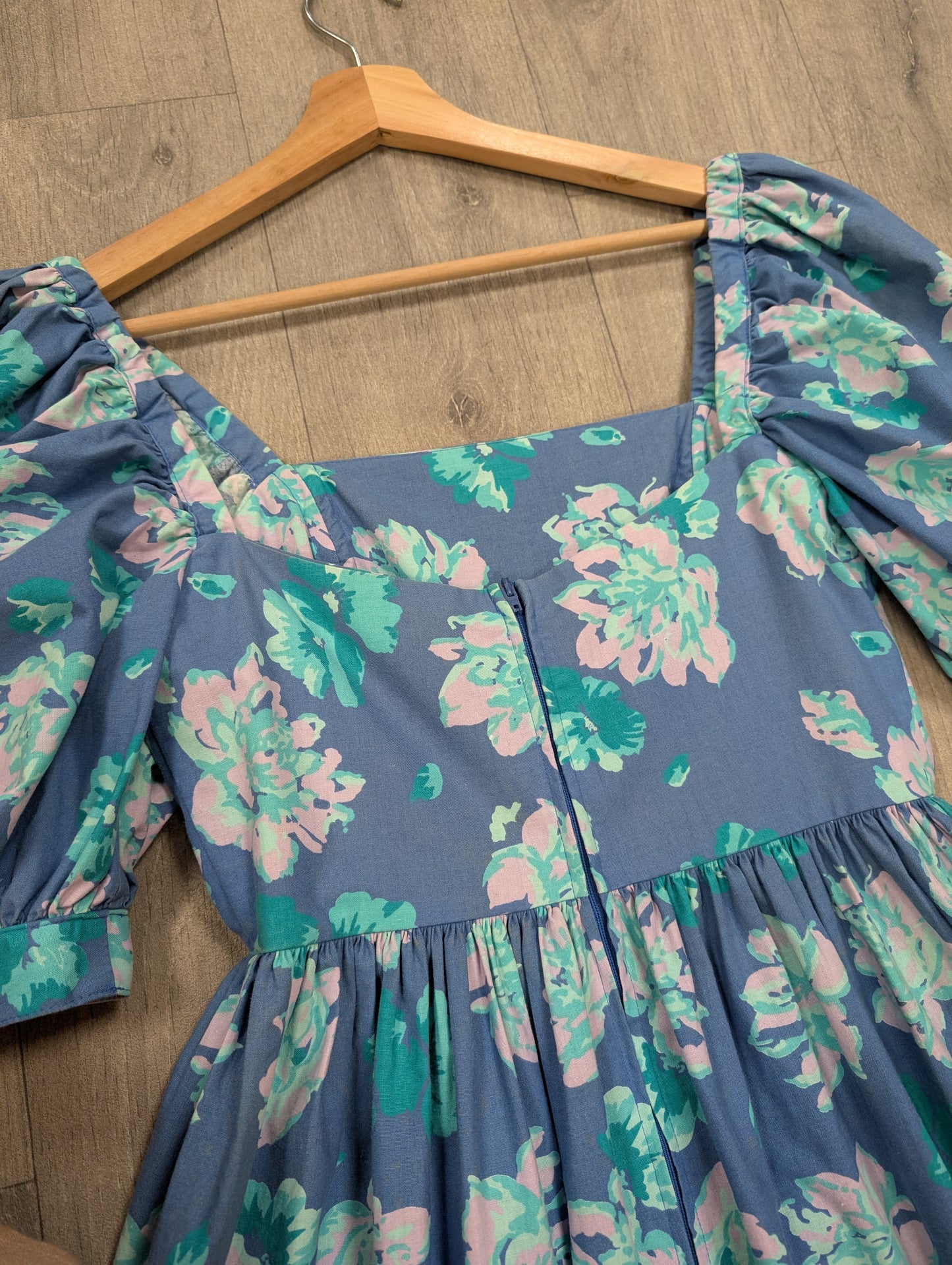 1980s Laura Ashley floral cotton dress - S/8