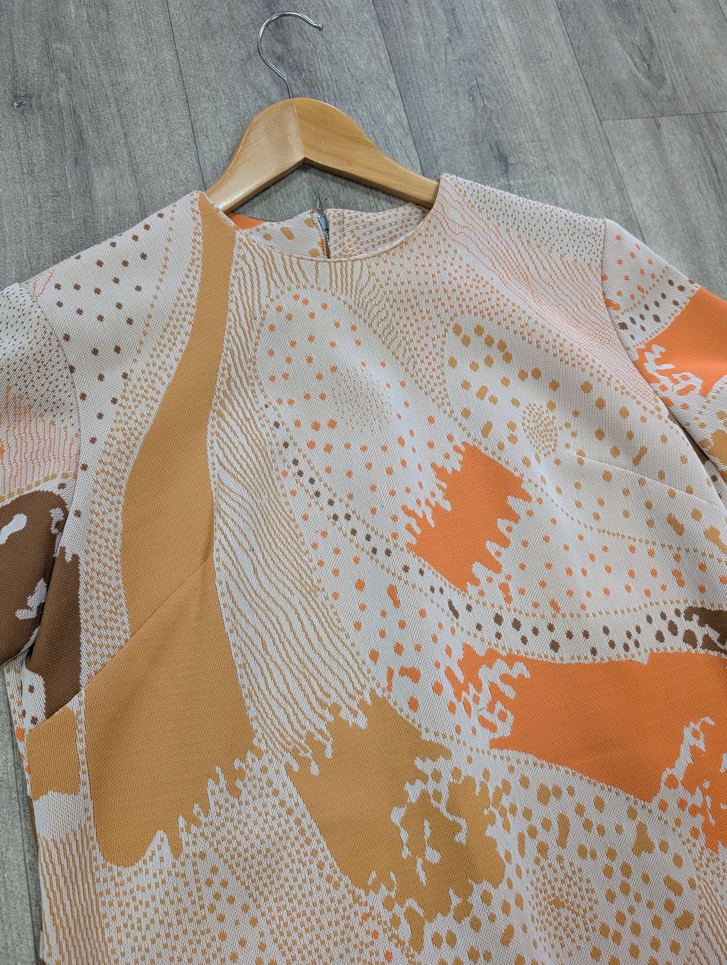 1960s crimplene dress - L/16