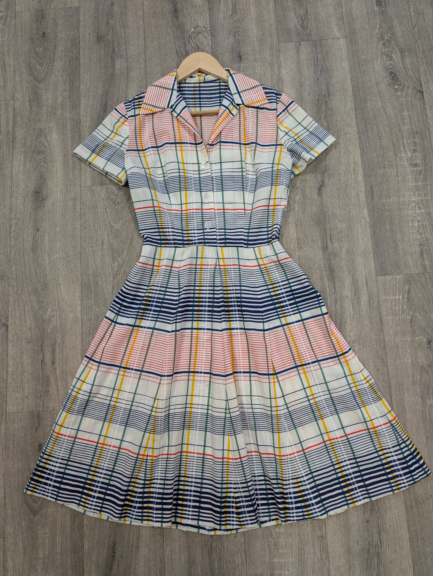 1960s check dress - XS/S/6/8