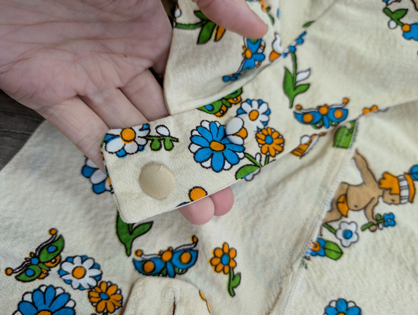 1970s novelty print top & trousers - S/8/10