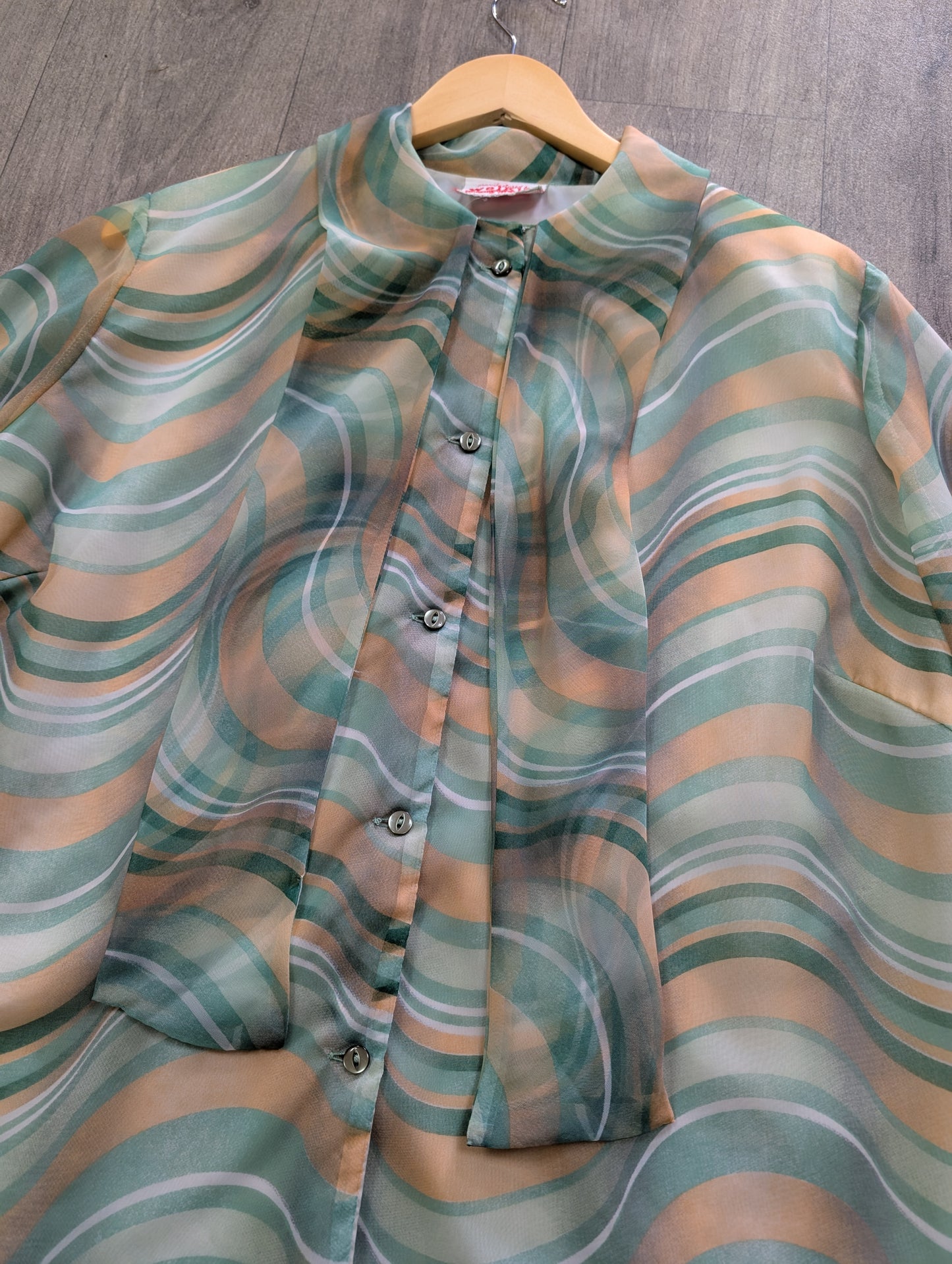 60s/70s Welkut psychedelic blouse - L