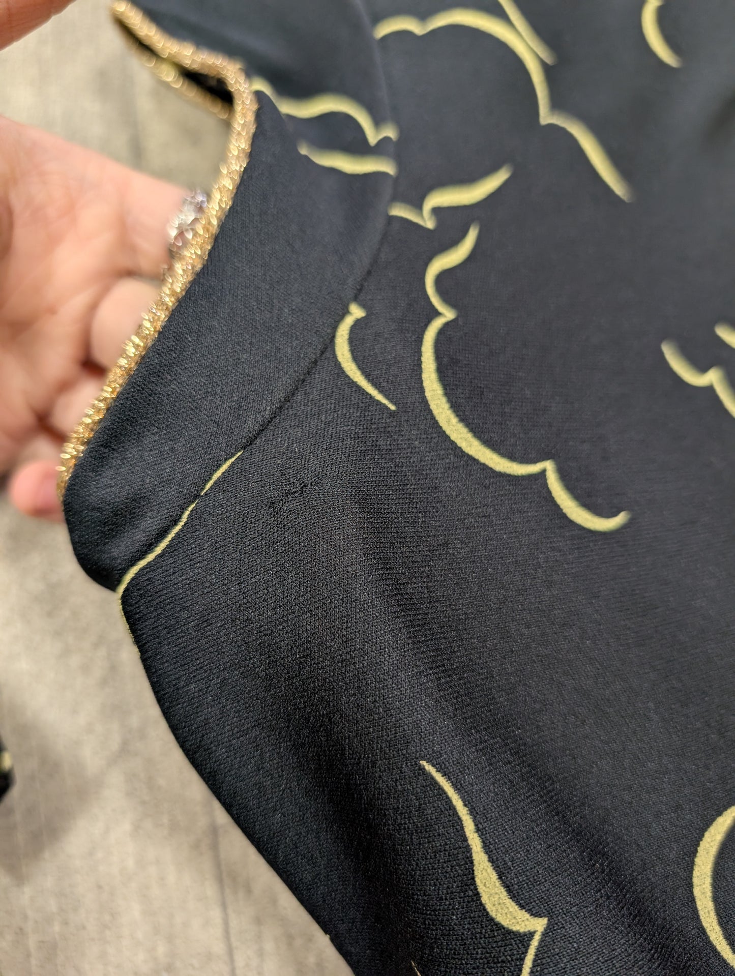 1980s cloud print dress - M/12/14
