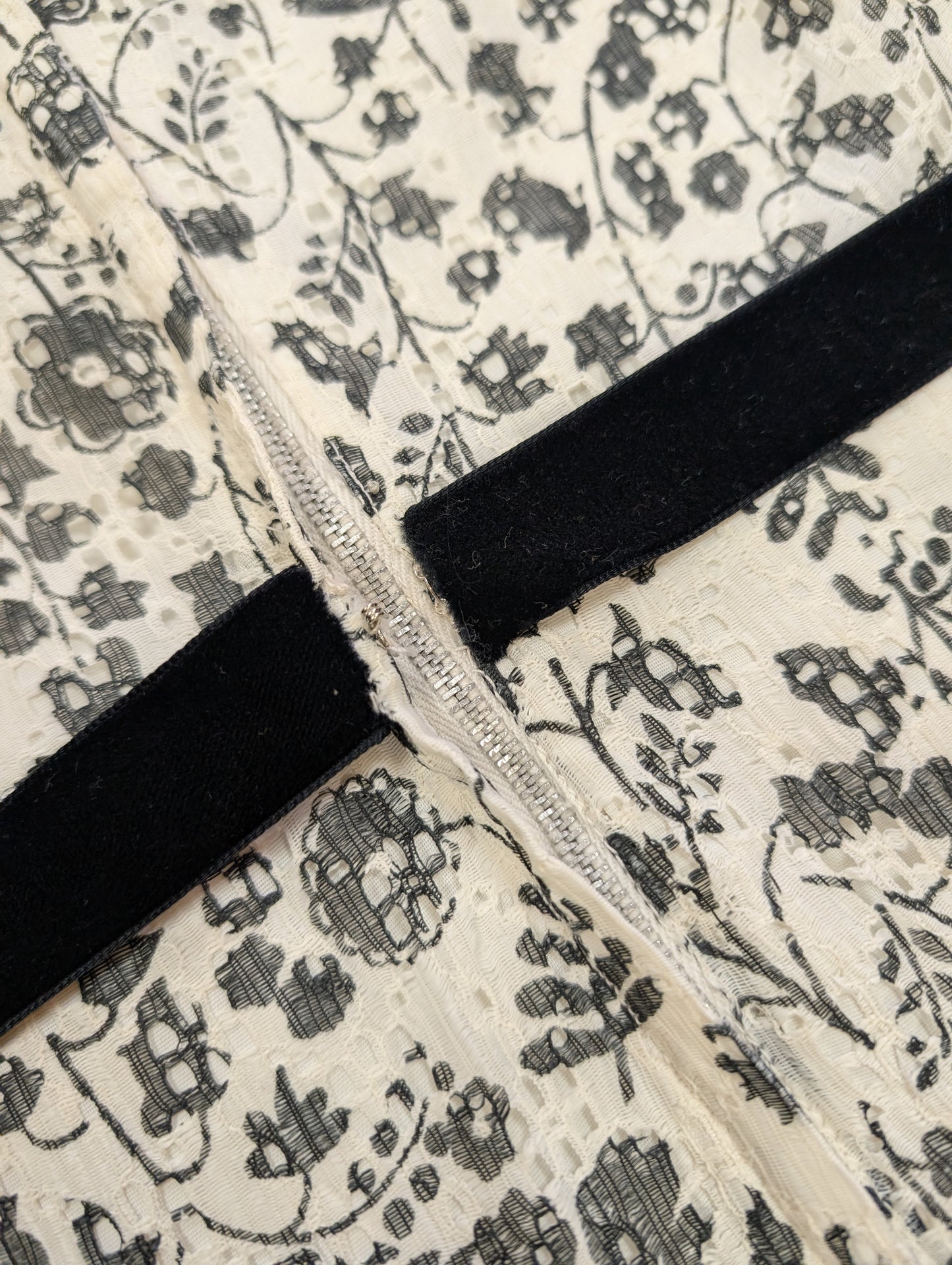 1970s Richard Shops black and white maxi dress - S/8