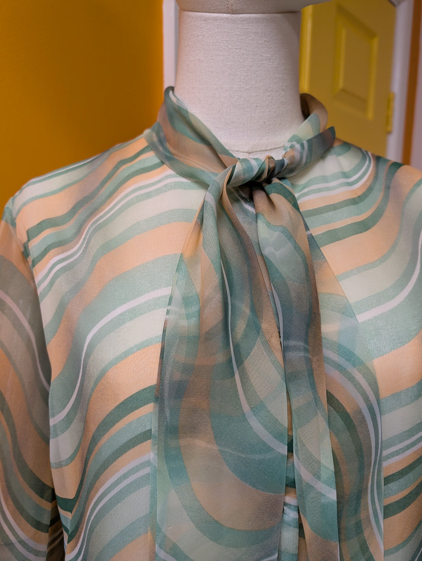 60s/70s Welkut psychedelic blouse - L