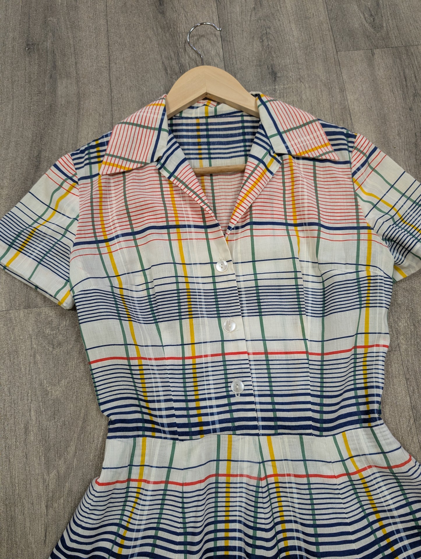 1960s check dress - XS/S/6/8