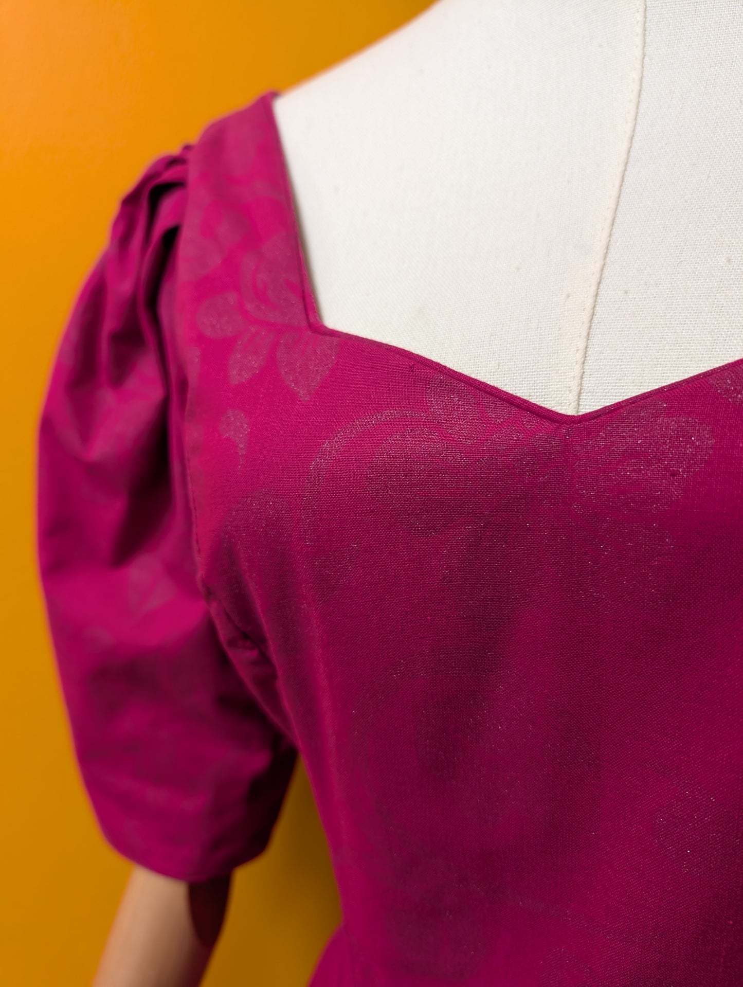 1980s Laura Ashley pink dress - S/8
