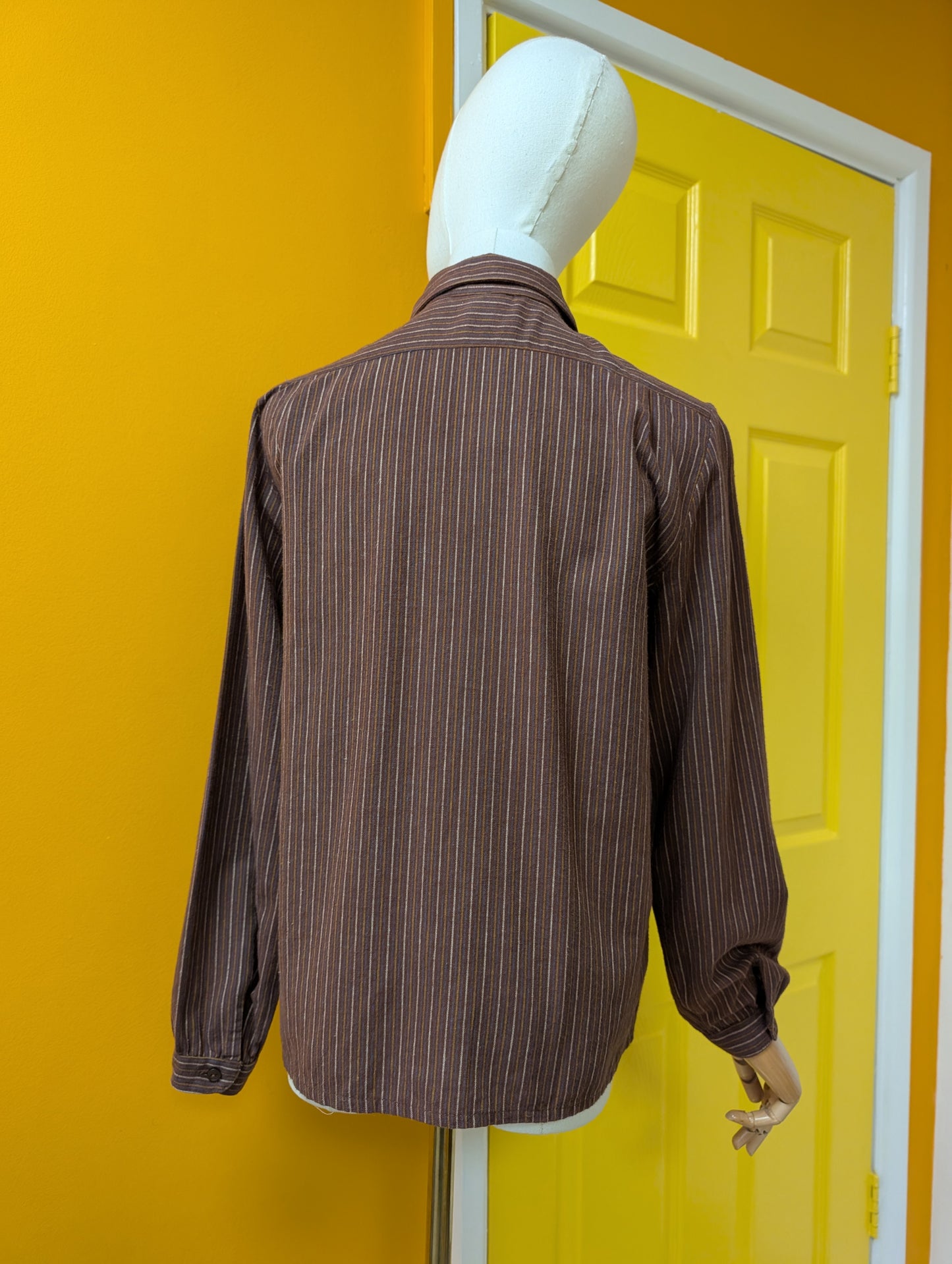 1980s St Michael brushed cotton shirt - XS