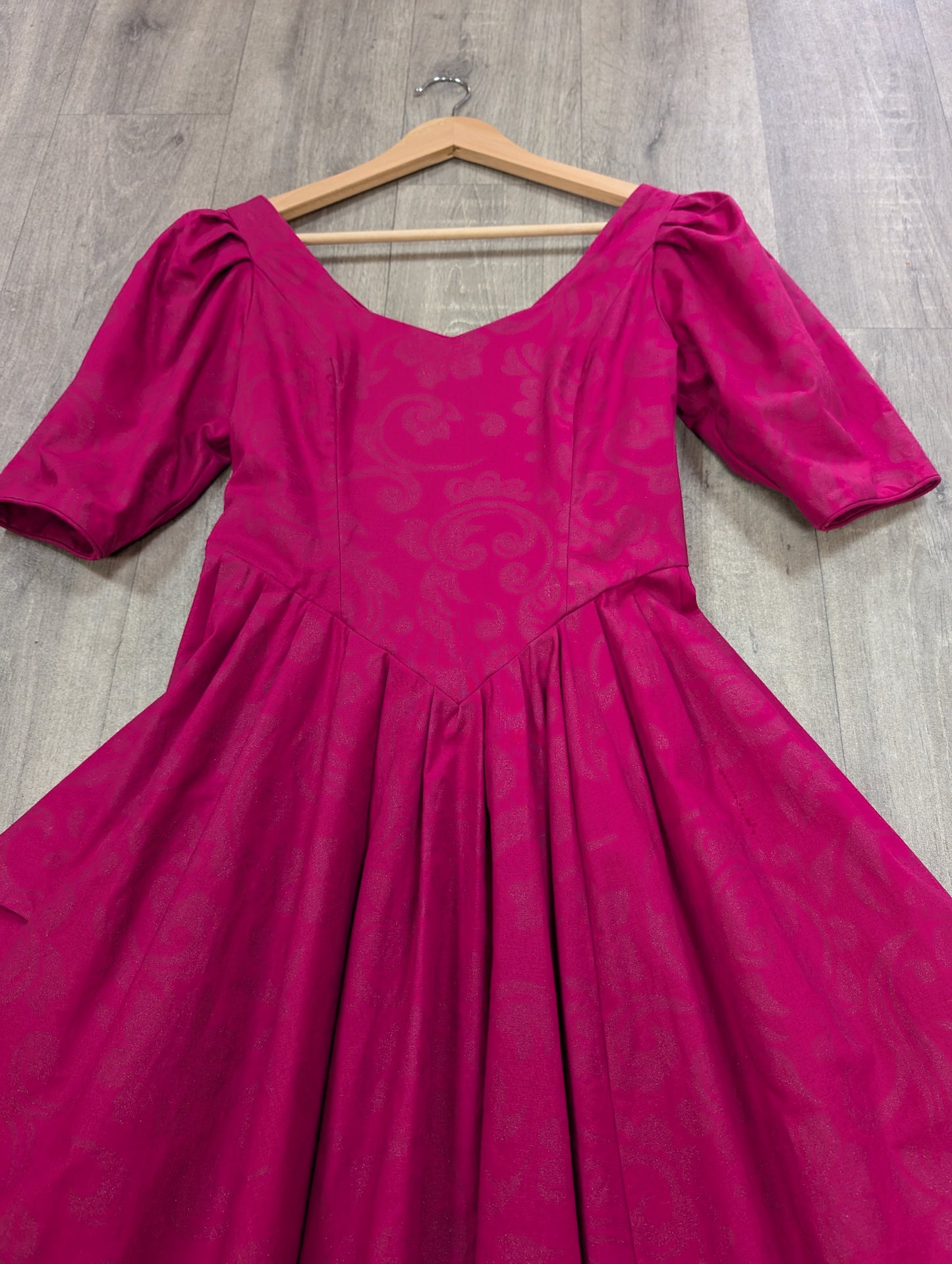 1980s Laura Ashley pink dress - S/8