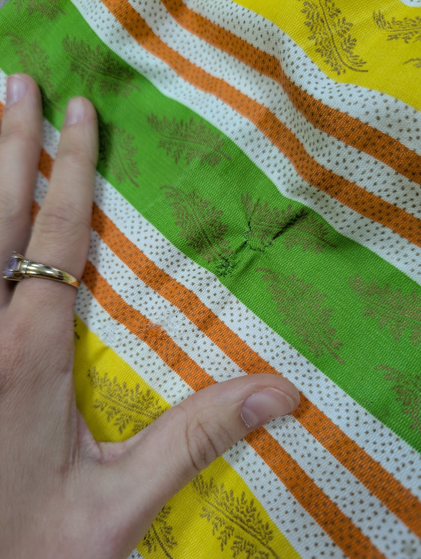1950s Sportaville boussac cotton skirt - 26" waist