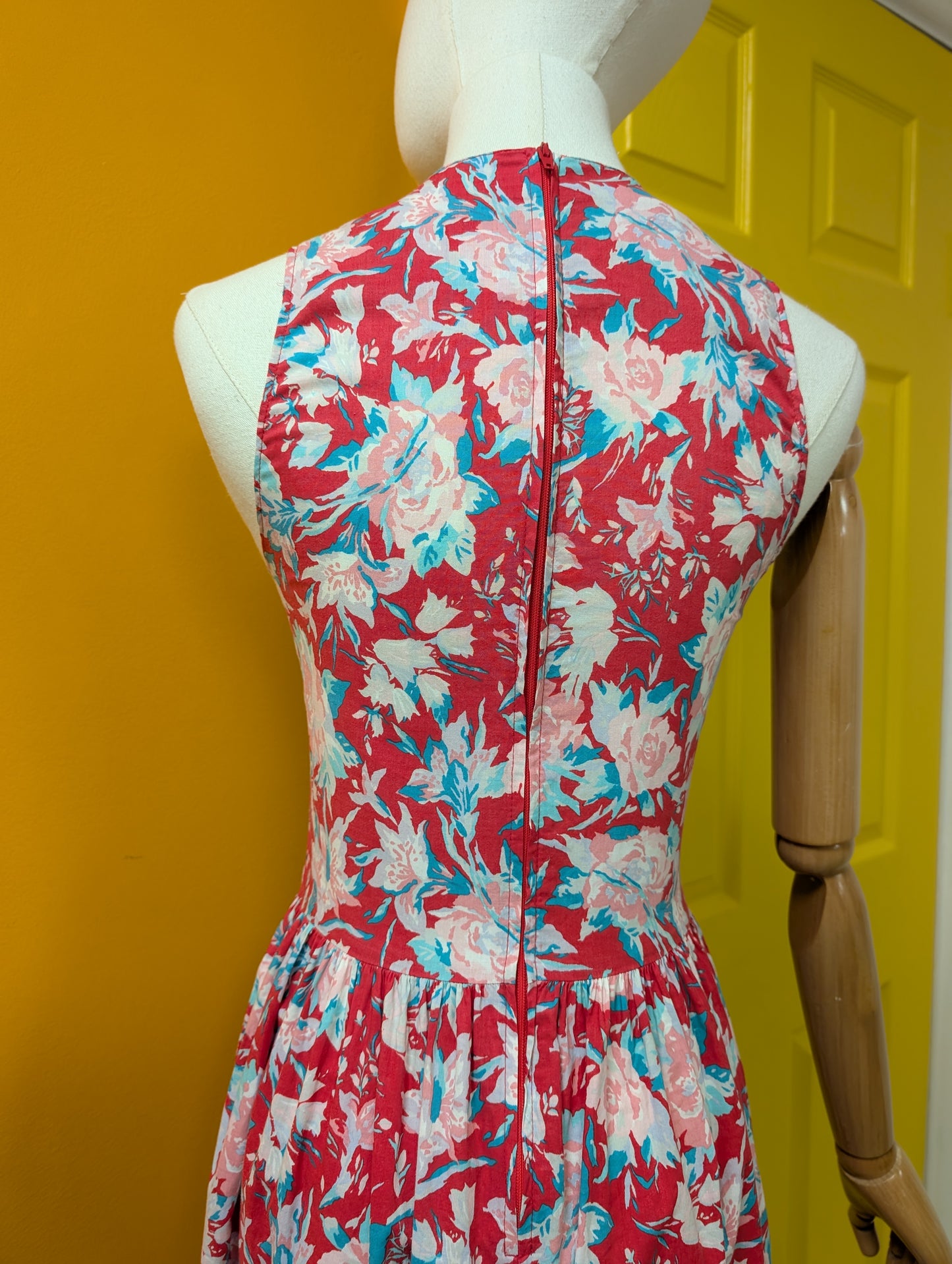 1980s Laura Ashley floral cotton dress - XS/6