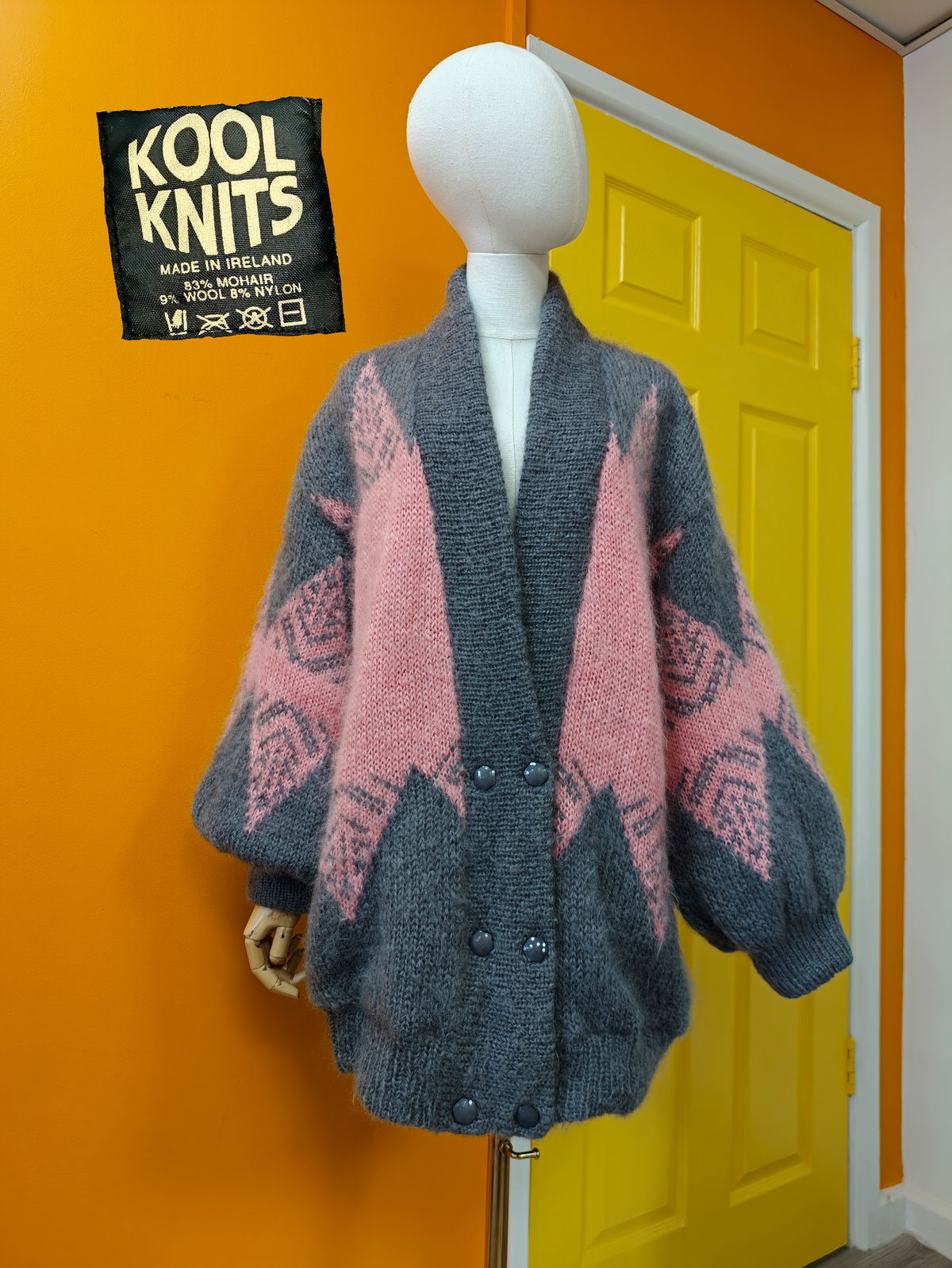 1980s Kool Knits mohair cardigan