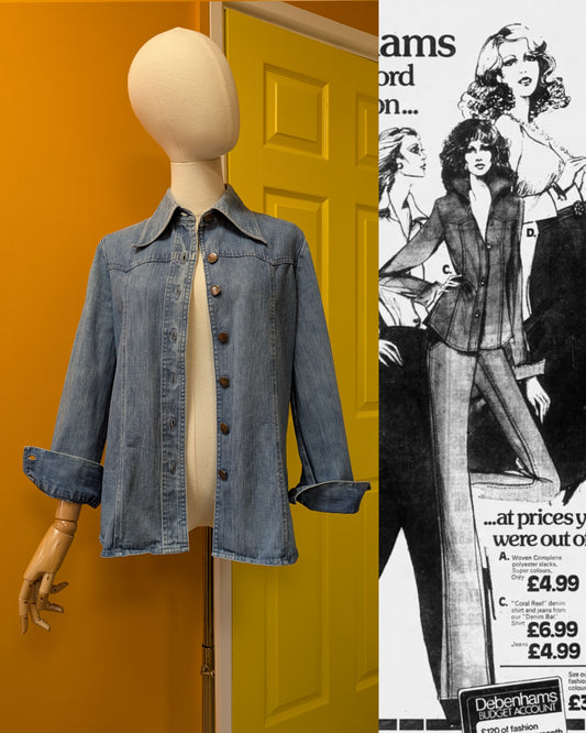 1970s Coral Reef denim shirt