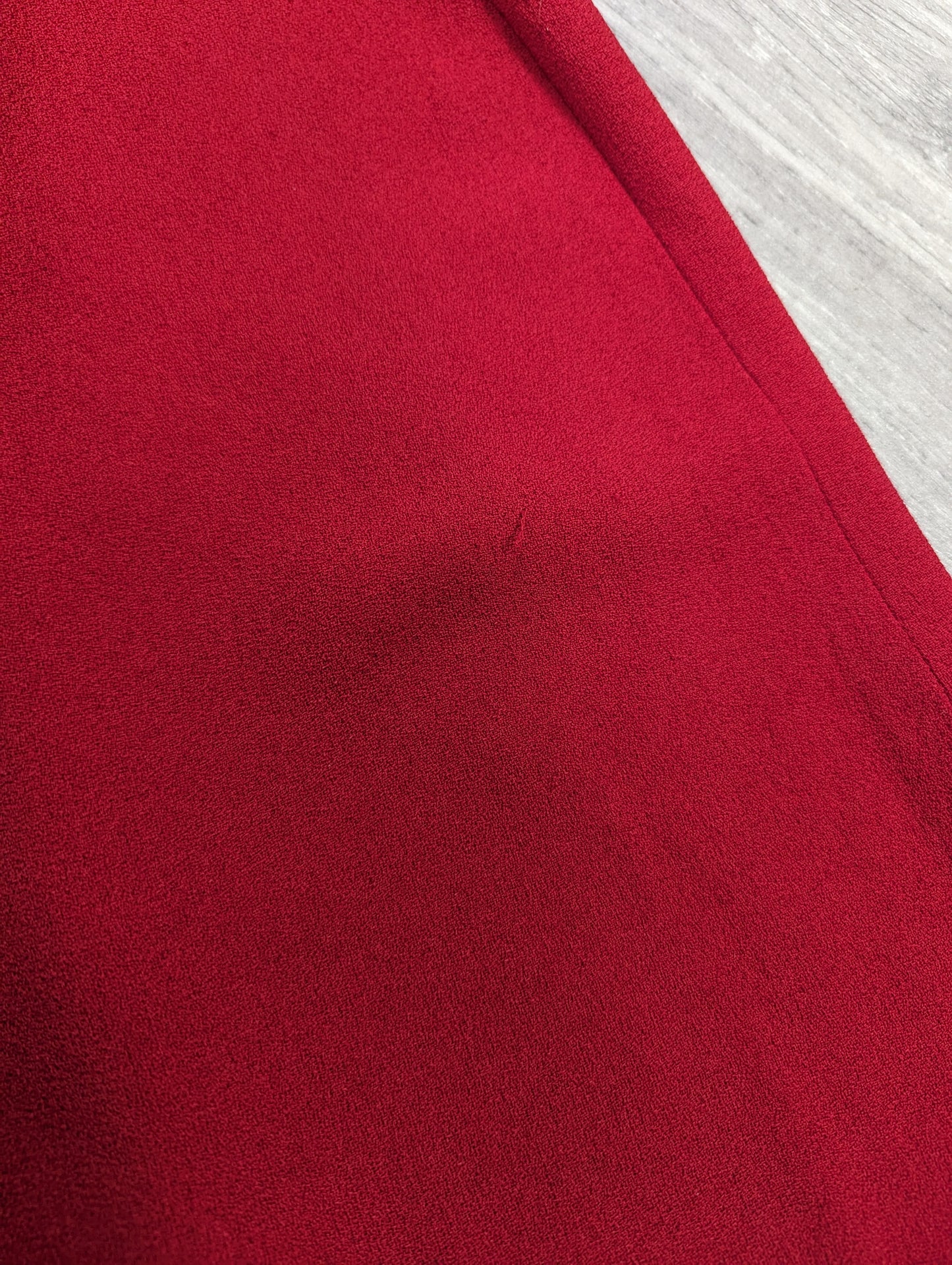 Incredible 1970s Ossie Clark for Radley red moss crepe maxi dress - Size 8