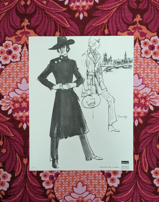 Michael Fish, London fashion print