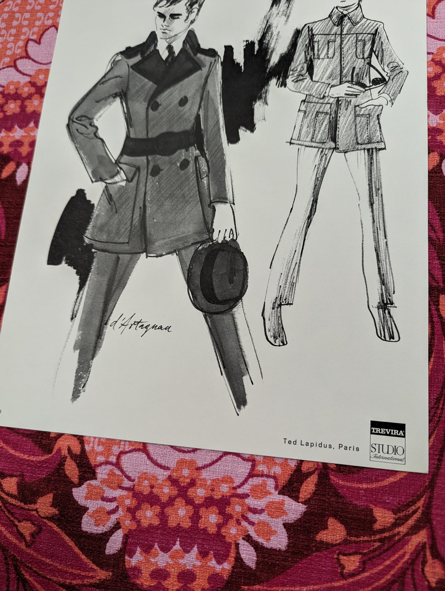 Ted Lapidus, Paris fashion print