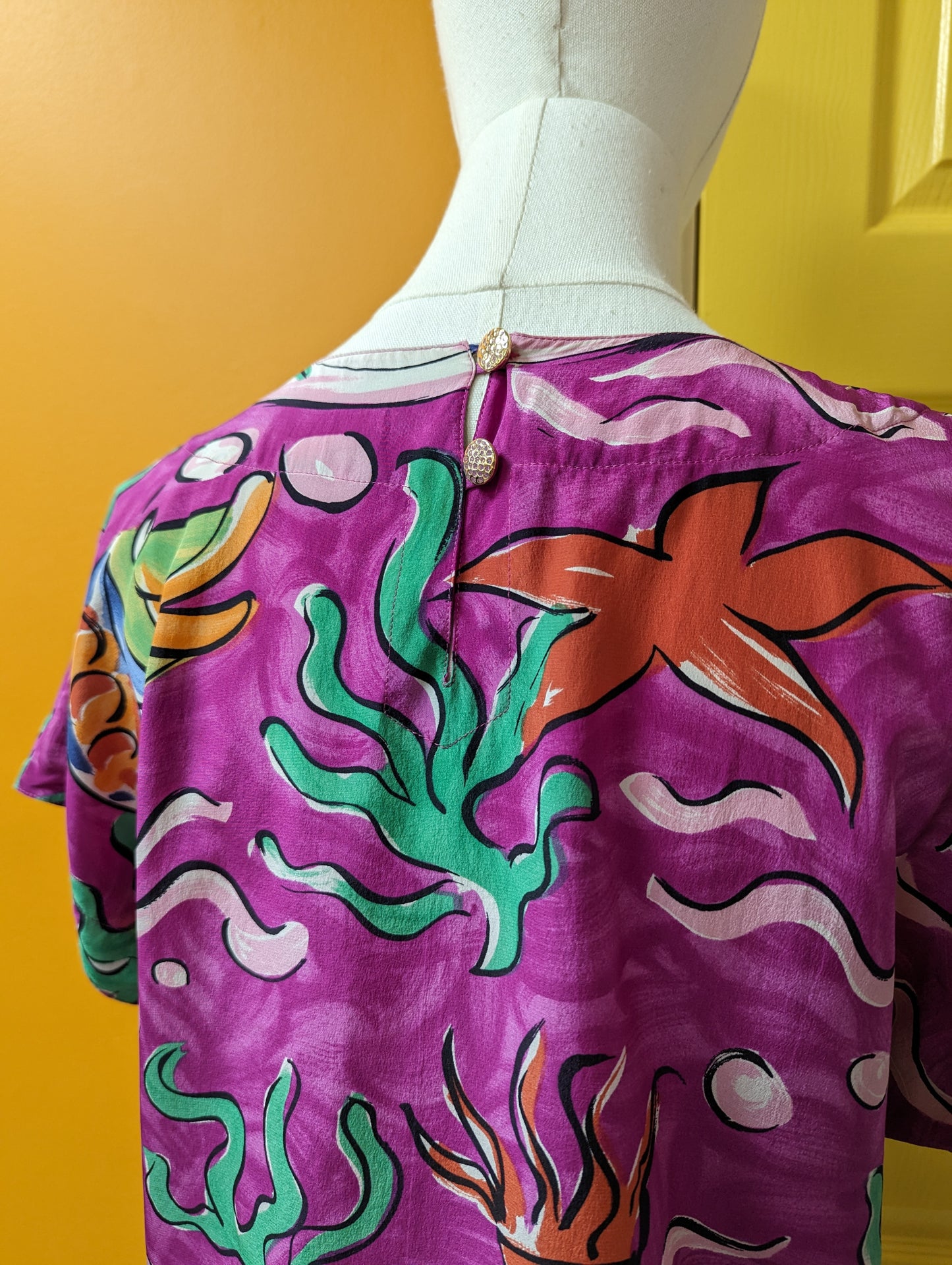 1980s Escada silk top