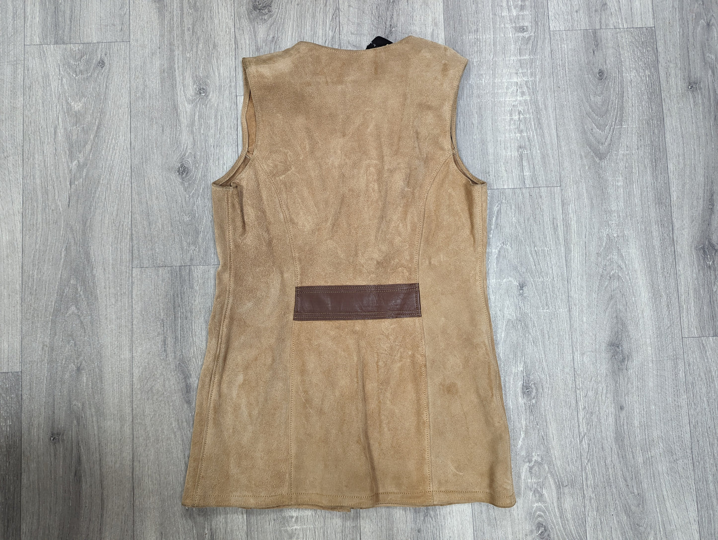 Deadstock 1970s Hanover suede waistcoat - XS/S