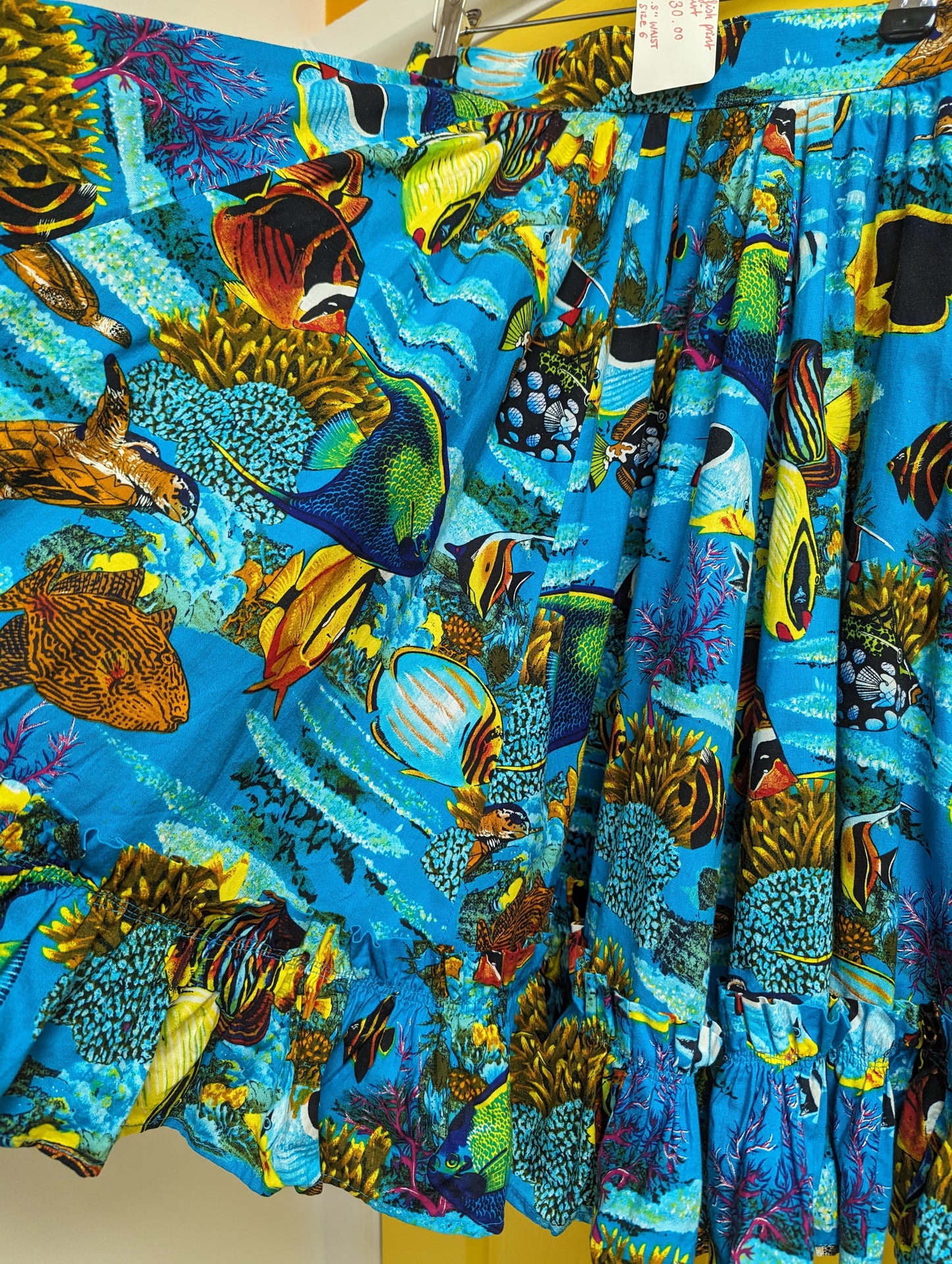 Epic fish print skirt - 24" waist