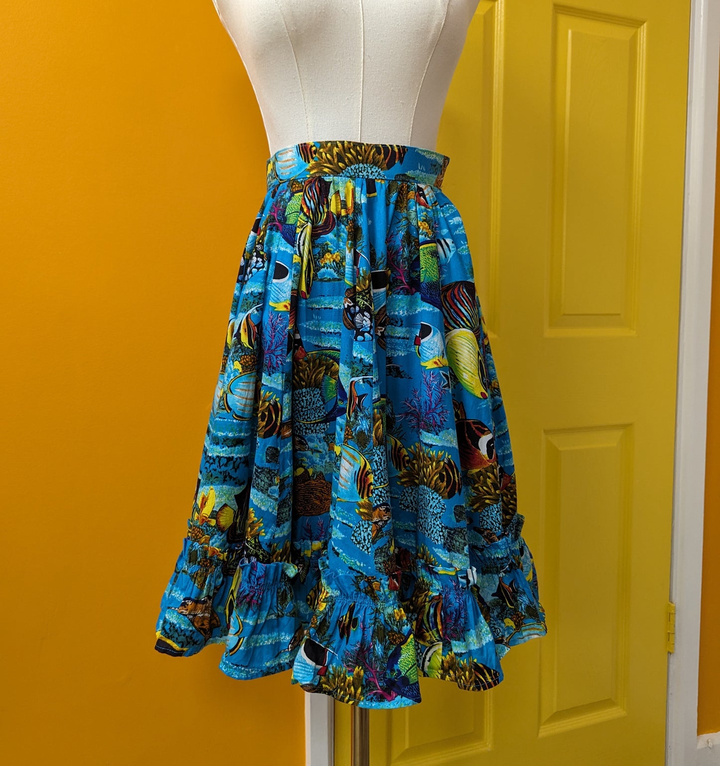 Epic fish print skirt - 24" waist