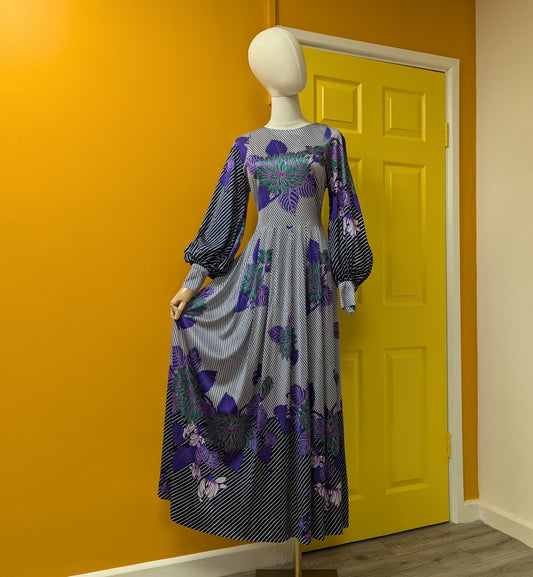 Gorgeous 1970s Berkertex Mayfair maxi dress - Size 8