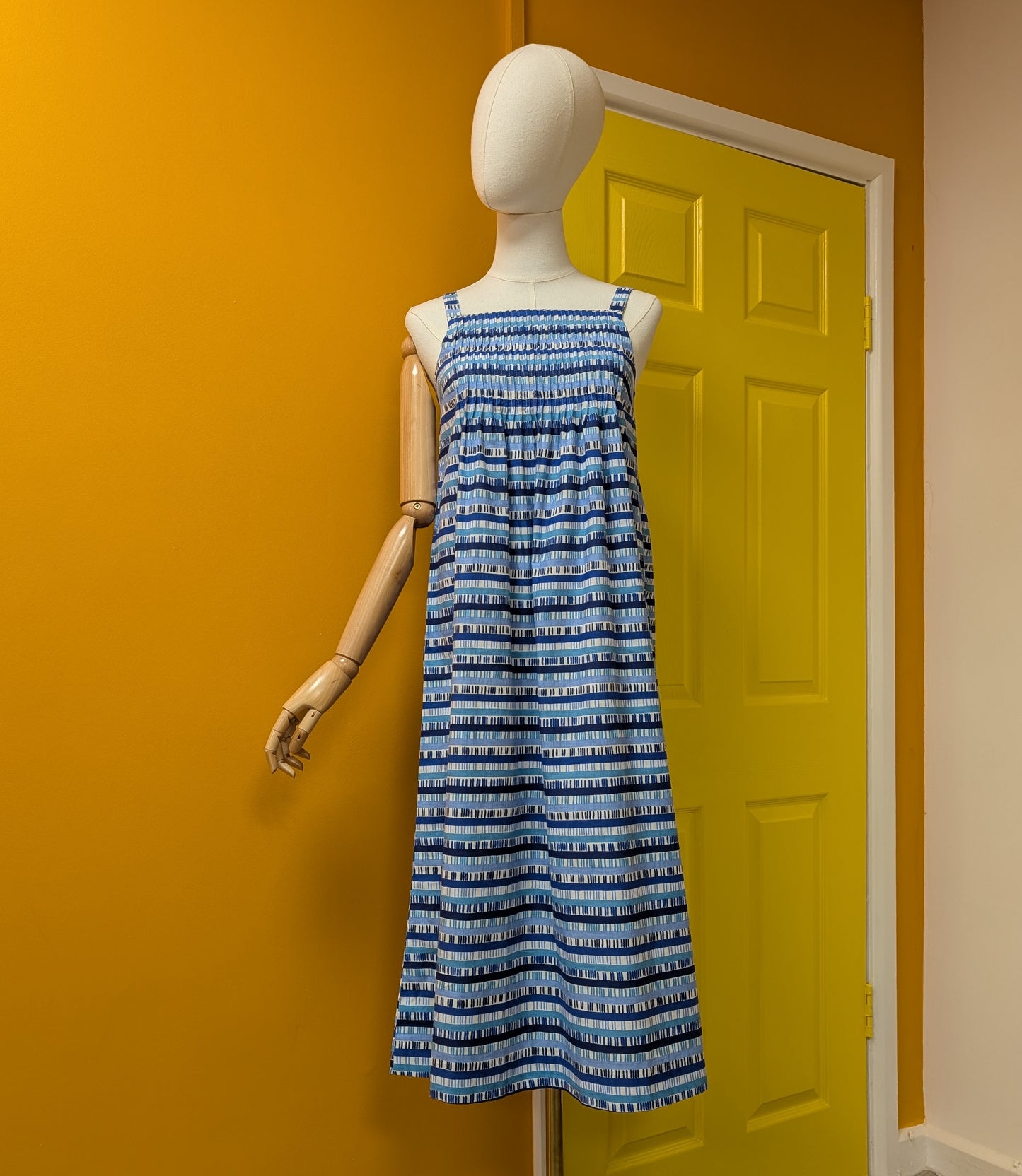 Deadstock 1970s Marimekko cotton dress and belt - XS