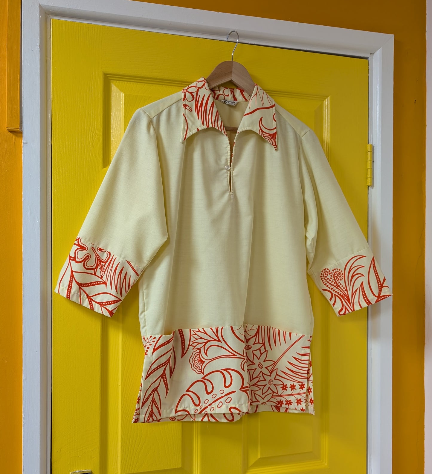 1960s Lauhala Hawaiian shirt