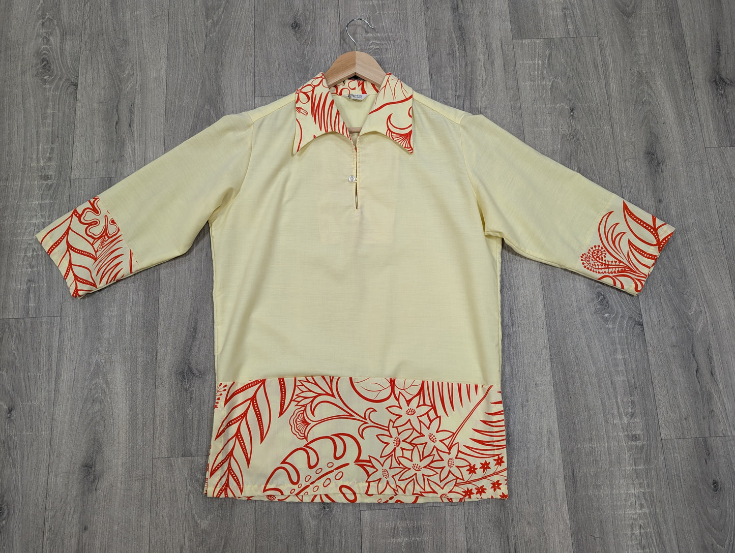 1960s Lauhala Hawaiian shirt