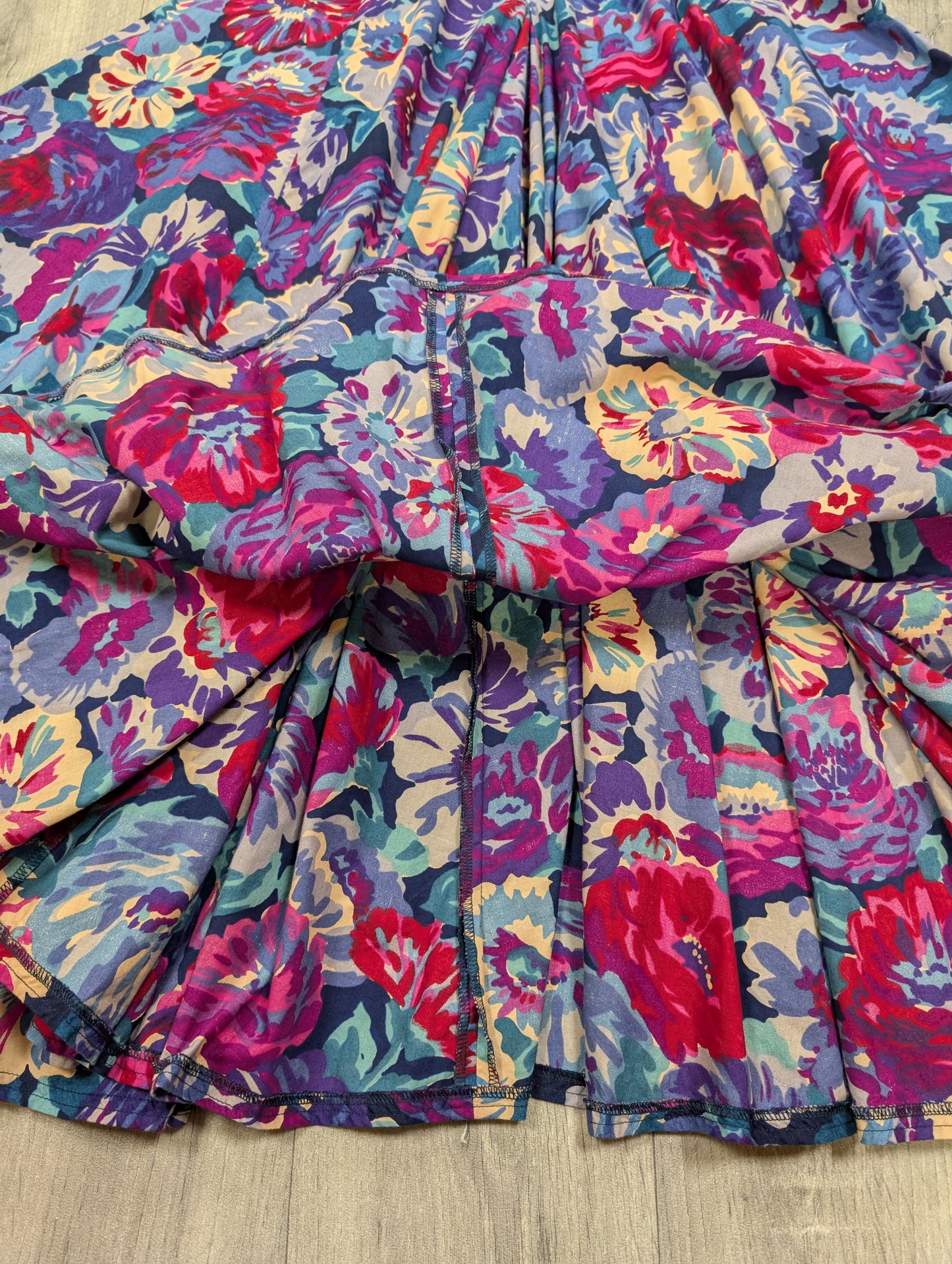 1980s Droopy and Browns cotton floral dress - XS