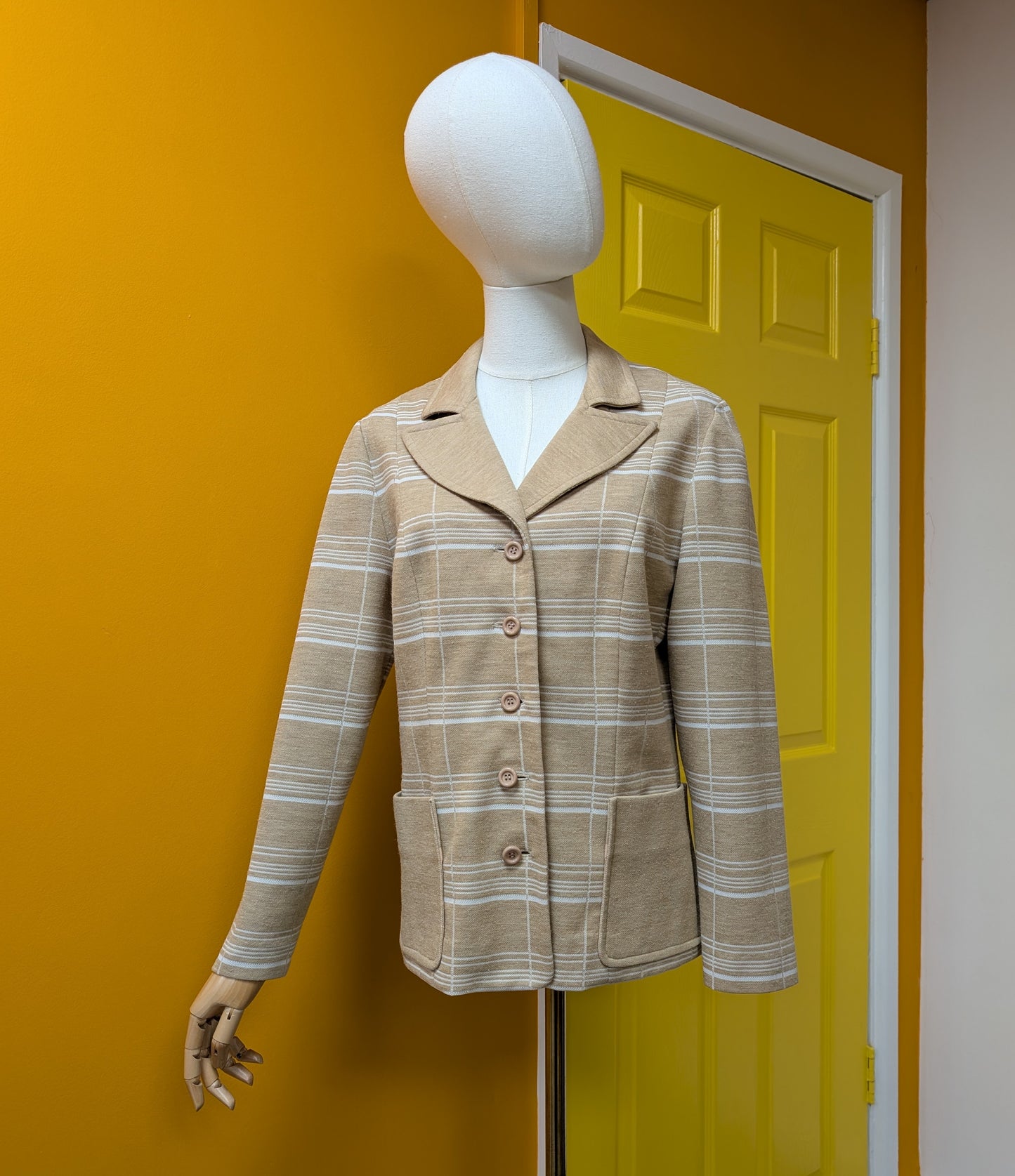 1970s English Lady beige jacket - S/M