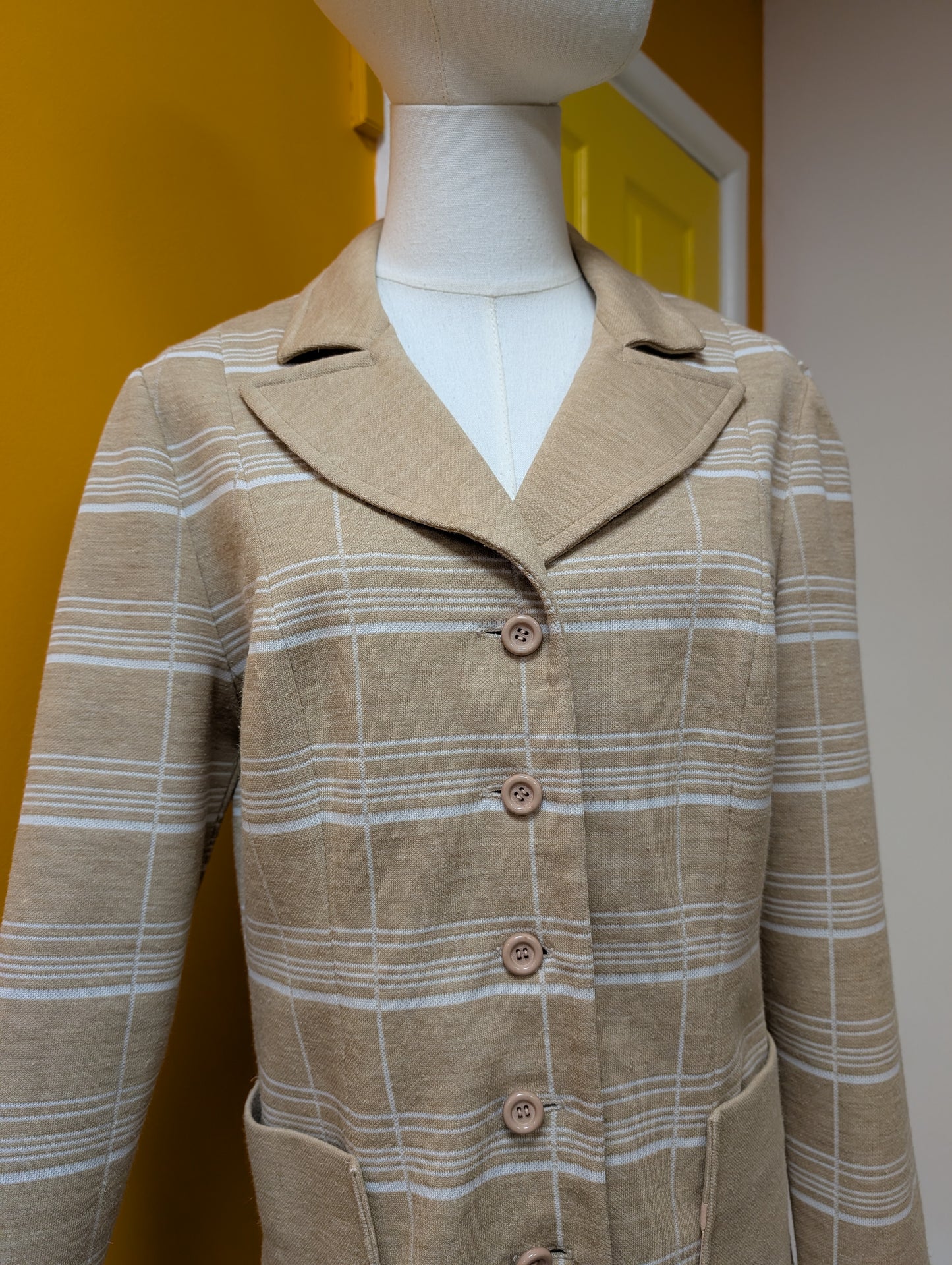 1970s English Lady beige jacket - S/M