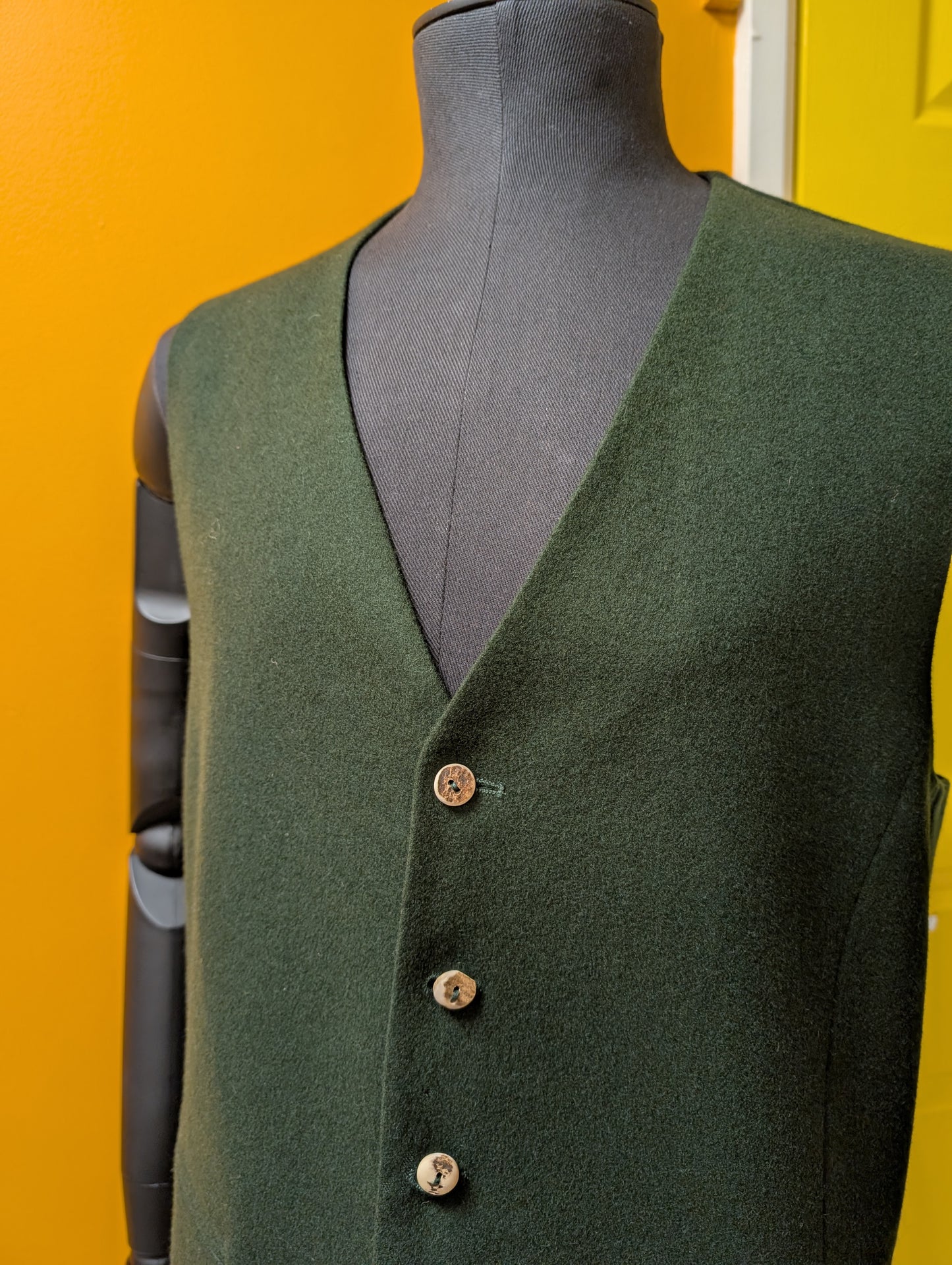 Karl Jager green waistcoat