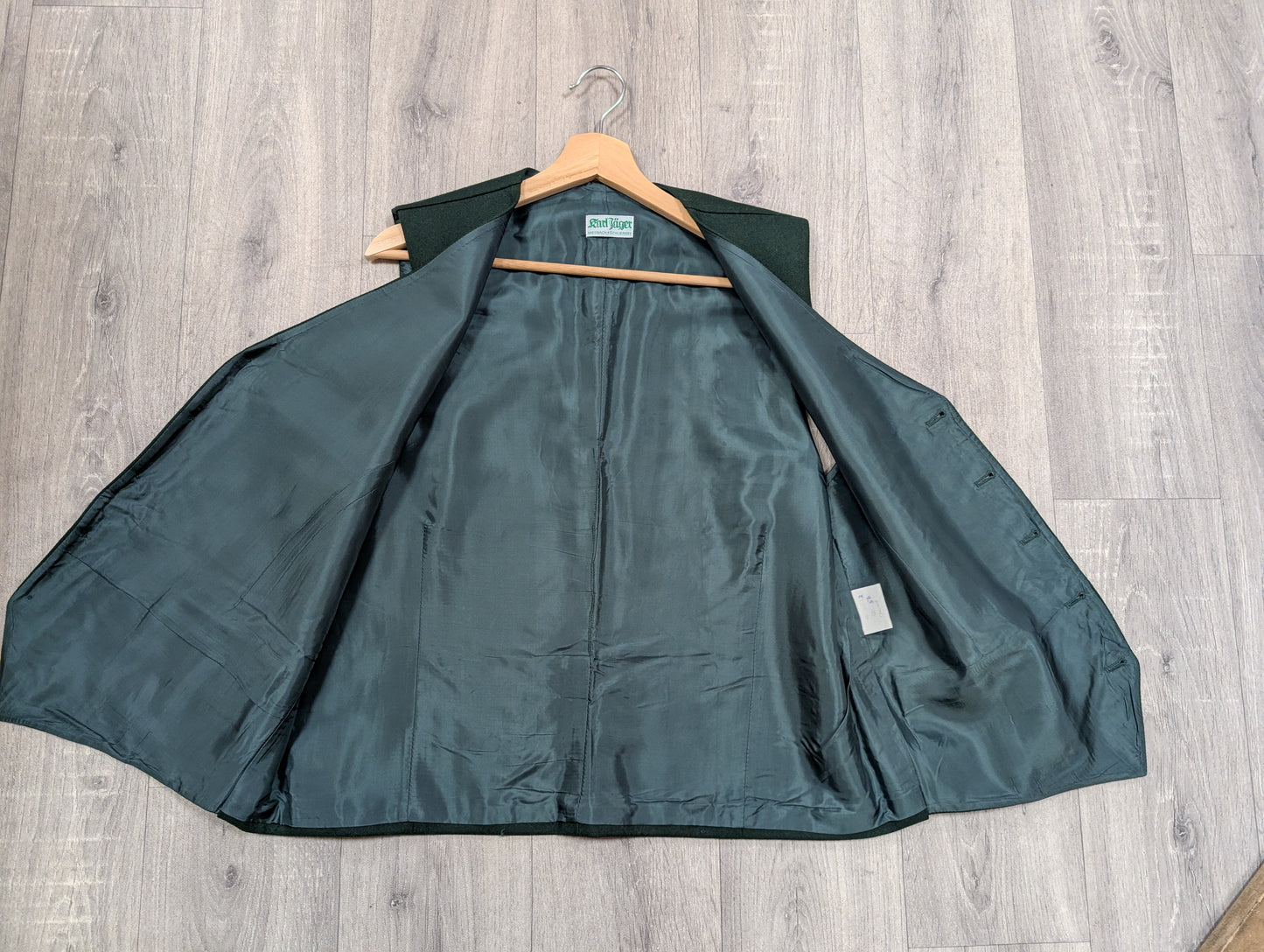 Karl Jager green waistcoat